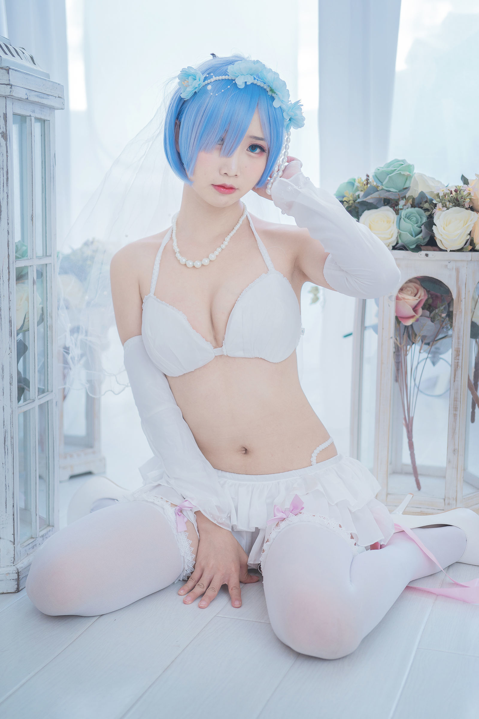 [萝莉COS] 面饼仙儿 - 花嫁蕾姆