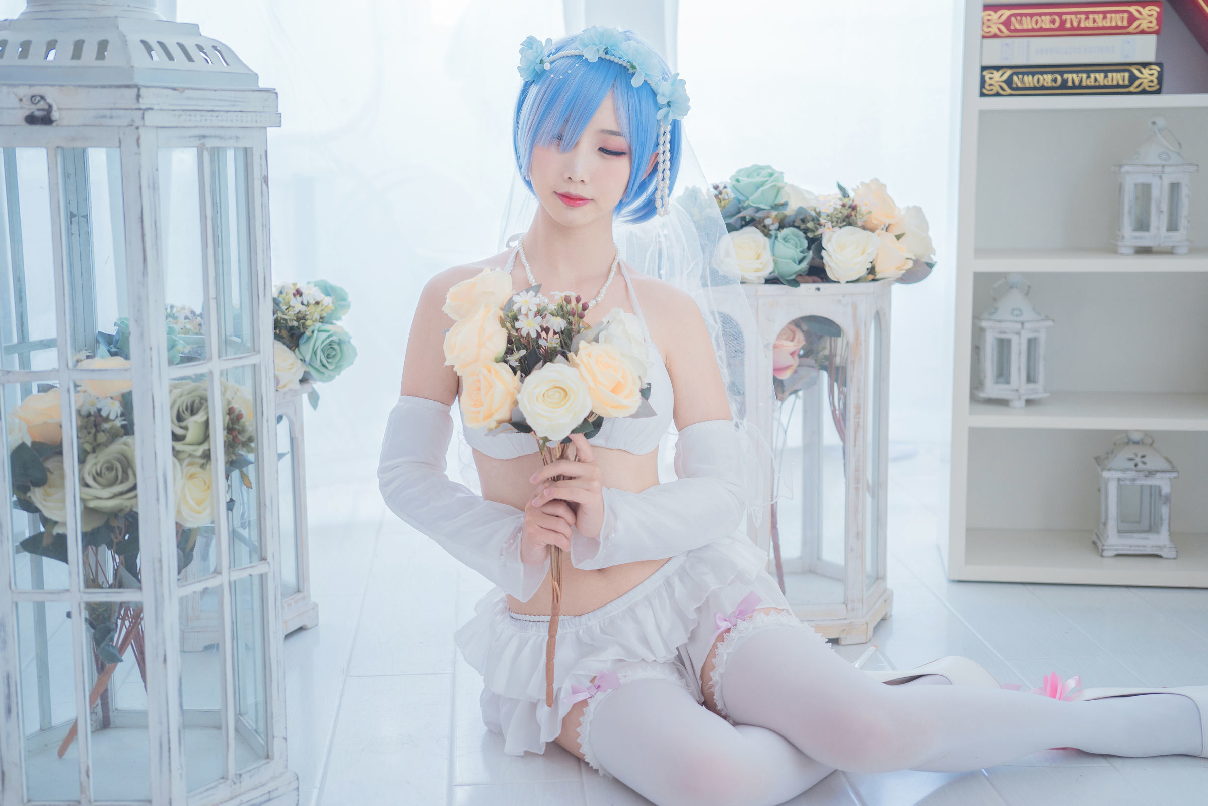 [萝莉COS] 面饼仙儿 - 花嫁蕾姆