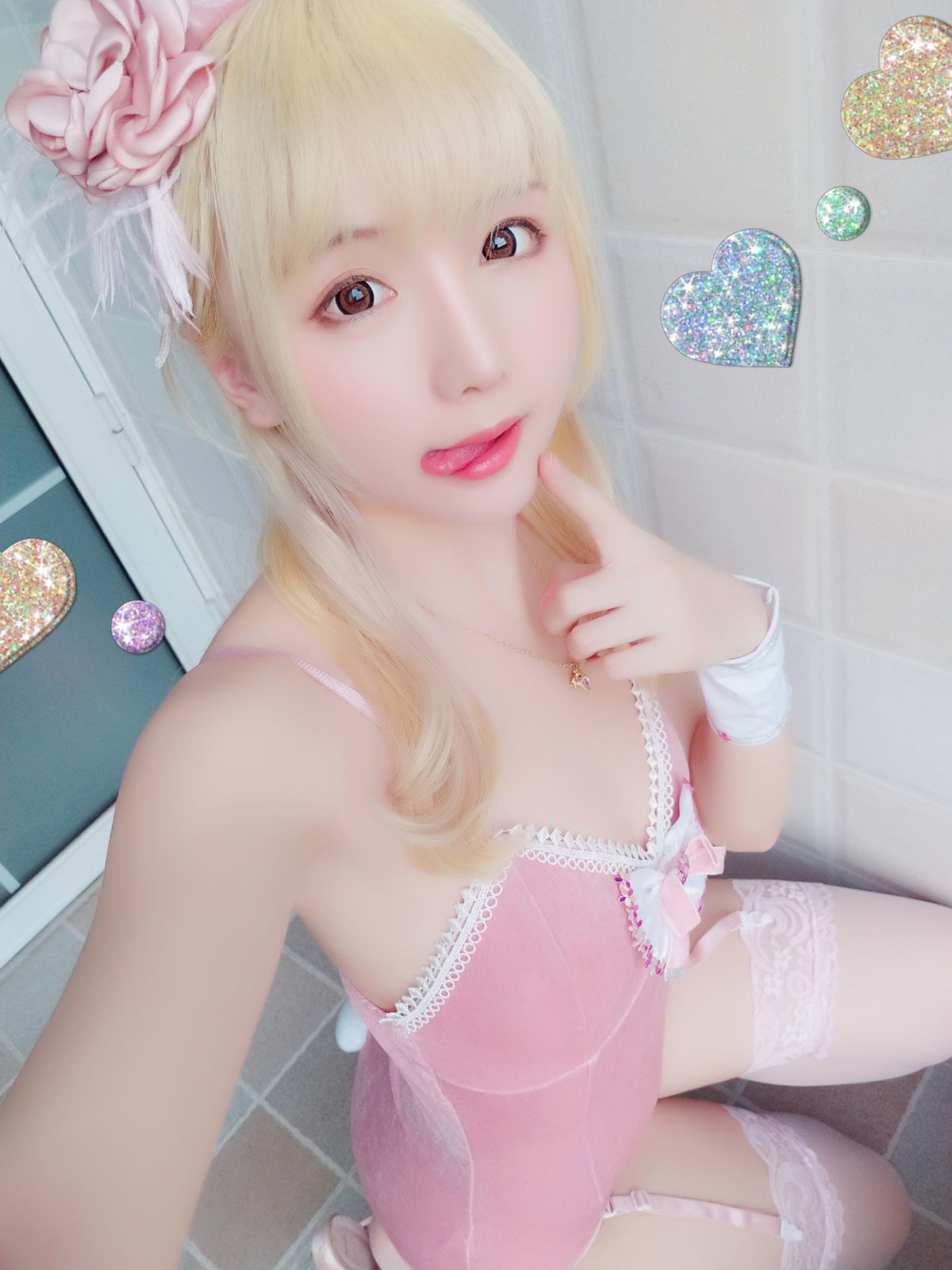 [萝莉COS] 星之迟迟 VOL.01 粉红泡泡包