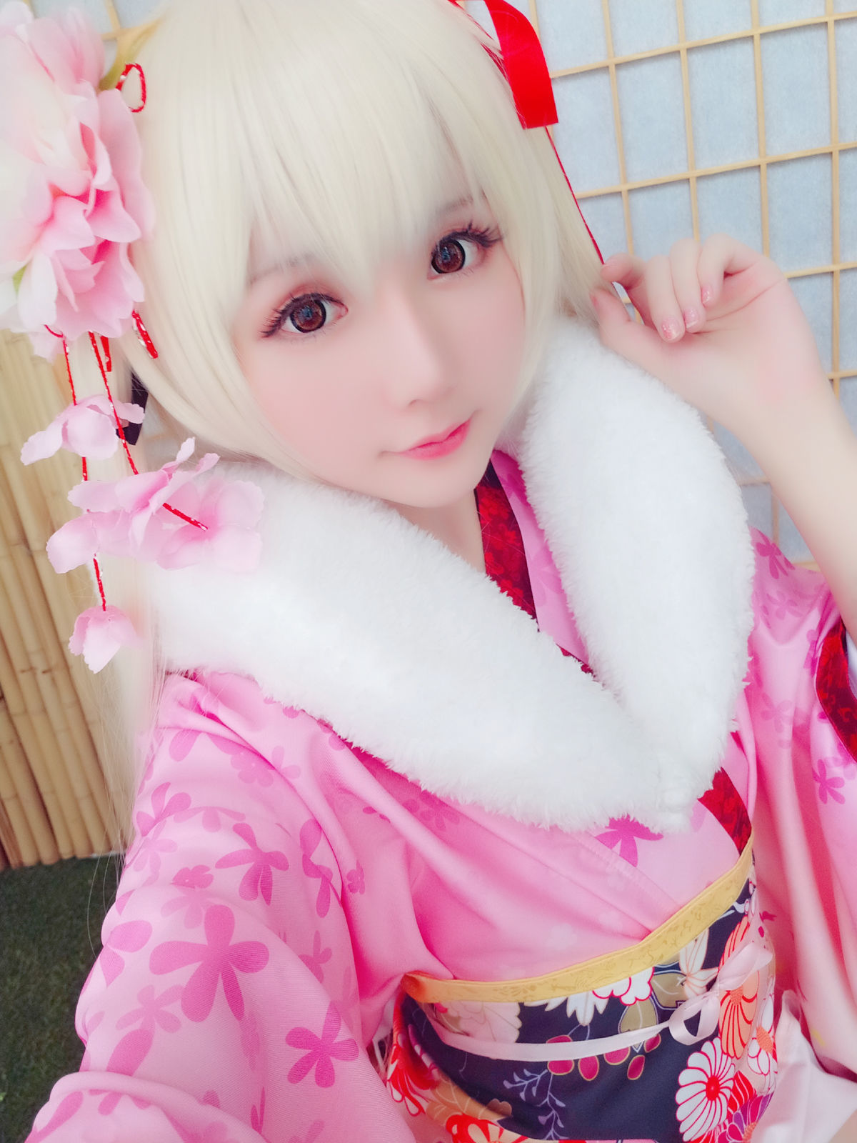 [萝莉COS] 星之迟迟 VOL.01 粉红泡泡包
