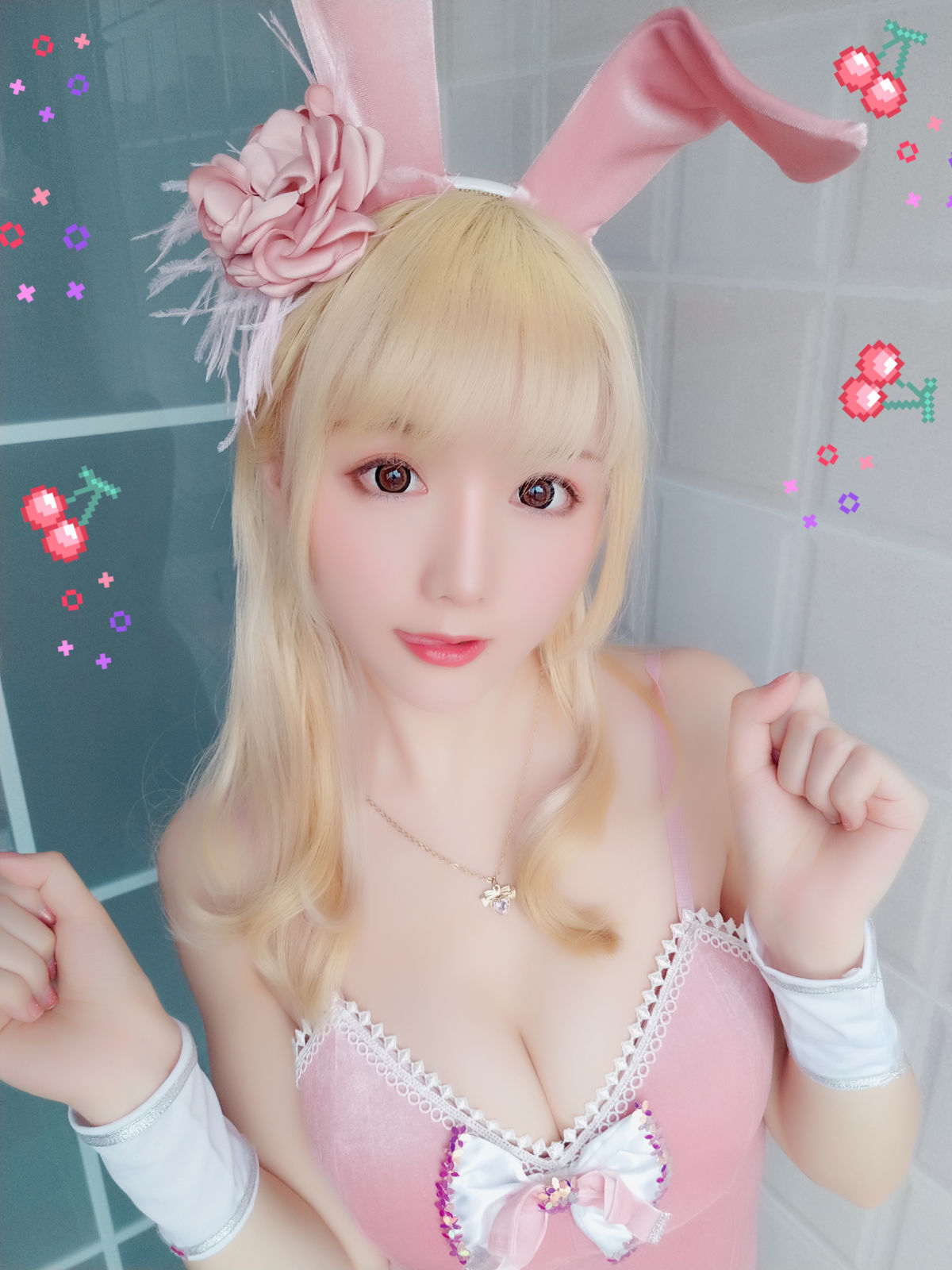 [萝莉COS] 星之迟迟 VOL.01 粉红泡泡包