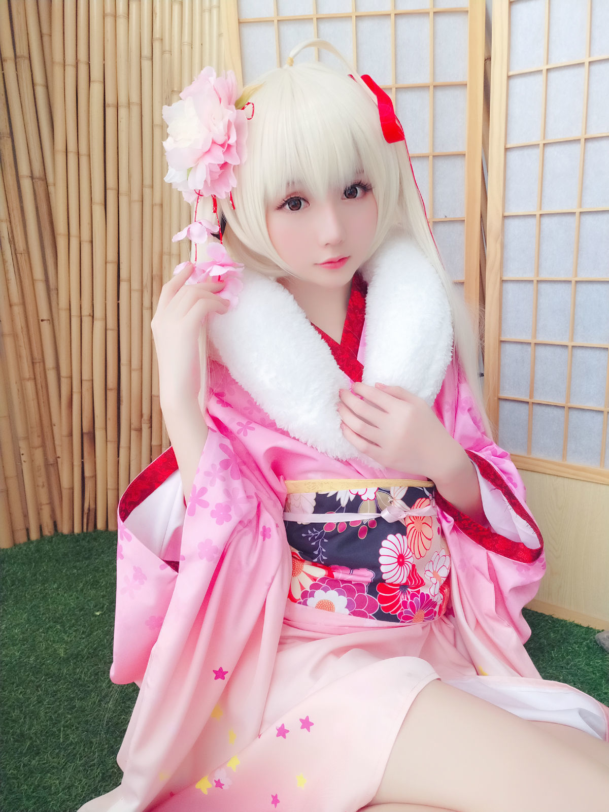[萝莉COS] 星之迟迟 VOL.01 粉红泡泡包