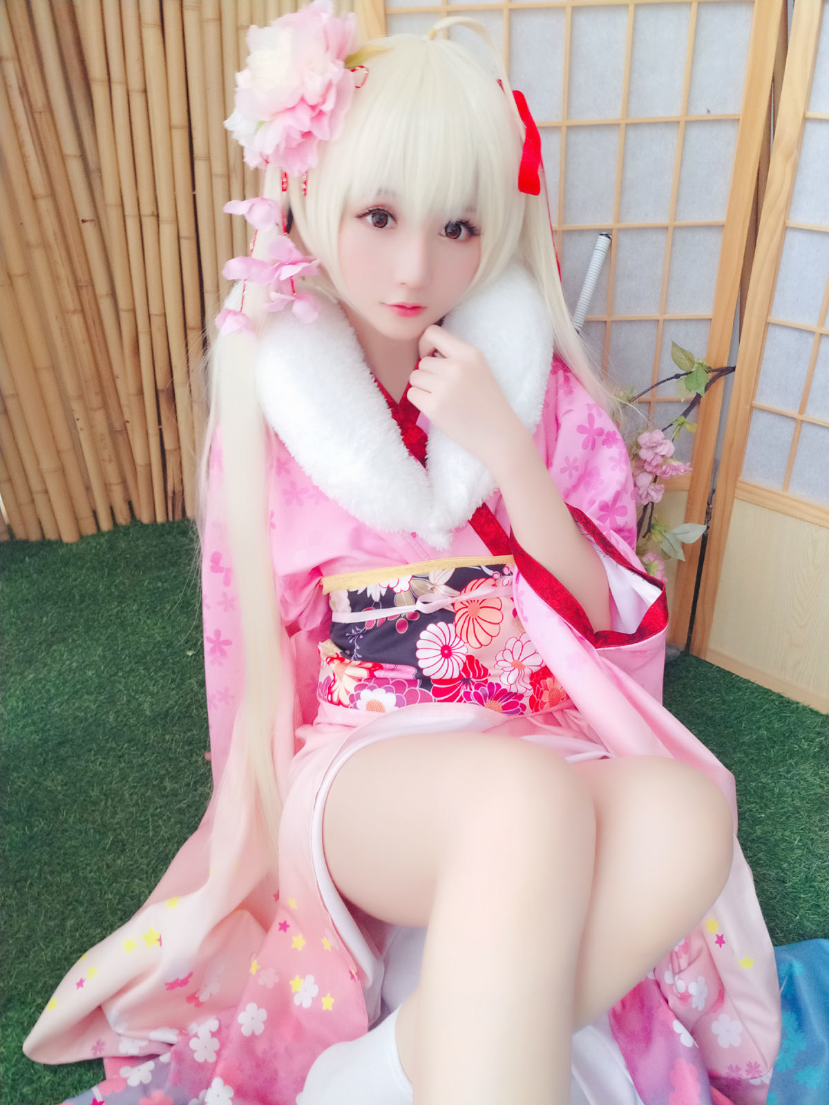 [萝莉COS] 星之迟迟 VOL.01 粉红泡泡包