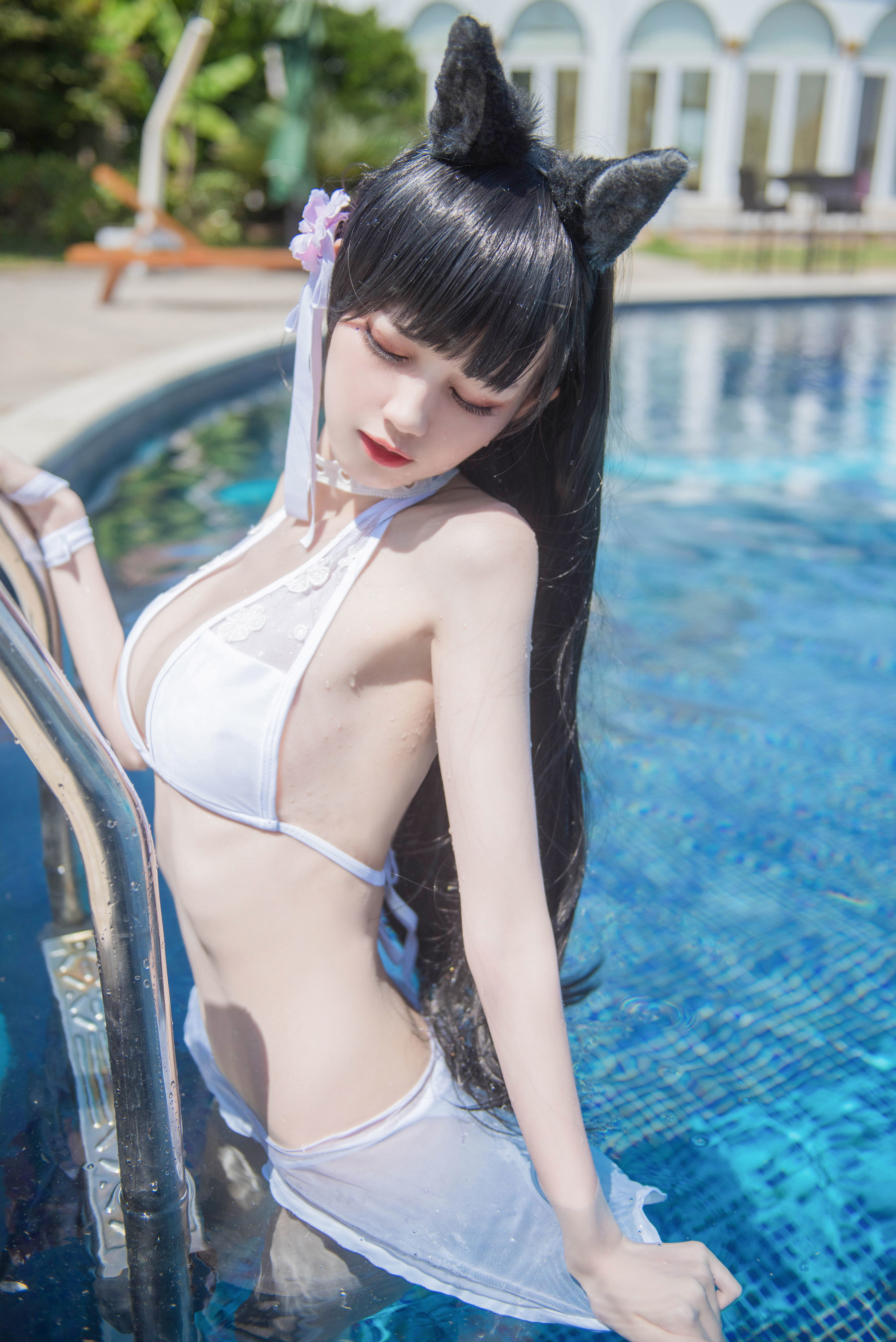 [萝莉COS] 小妖精你的负卿 - 爱宕泳装
