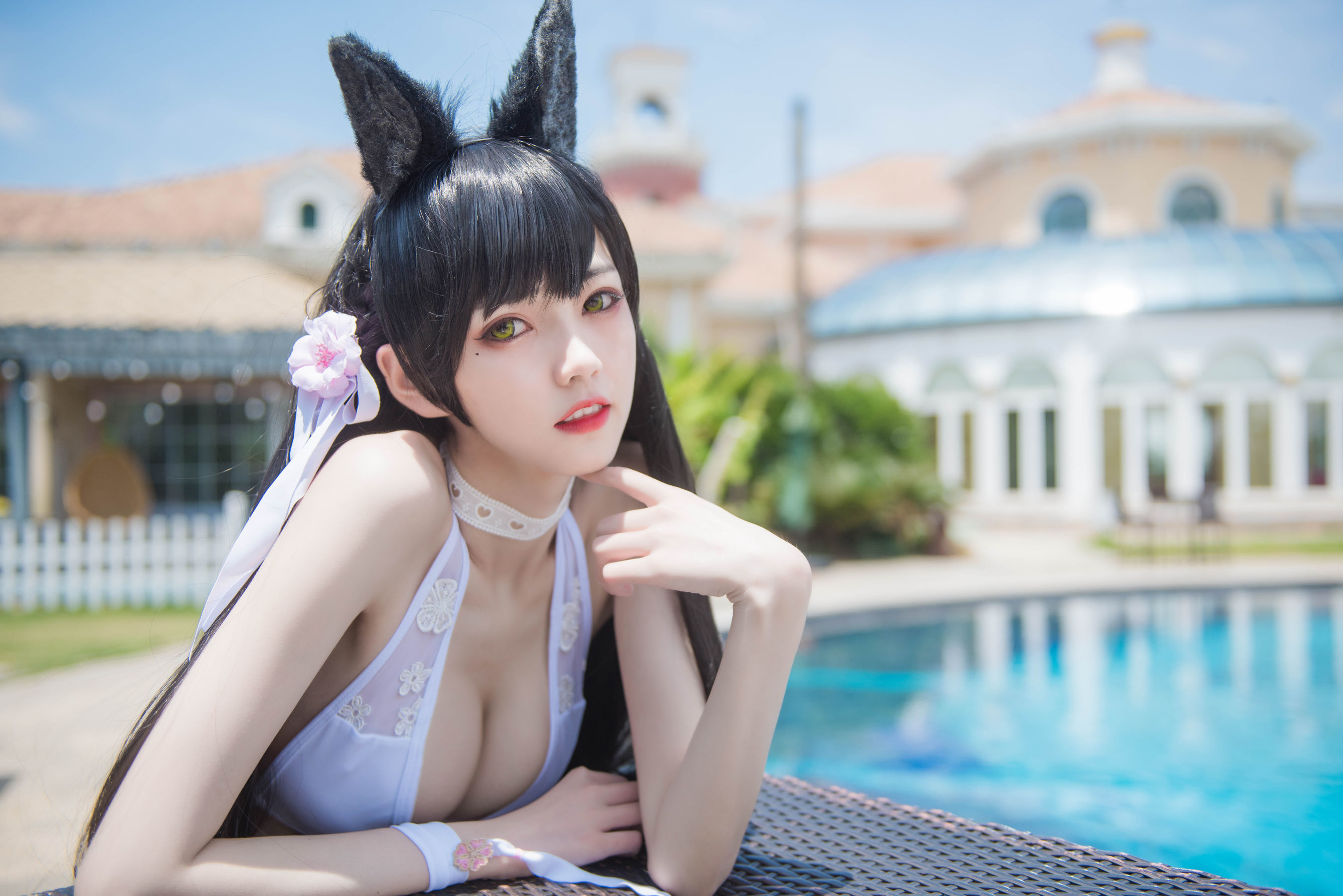 [萝莉COS] 小妖精你的负卿 - 爱宕泳装