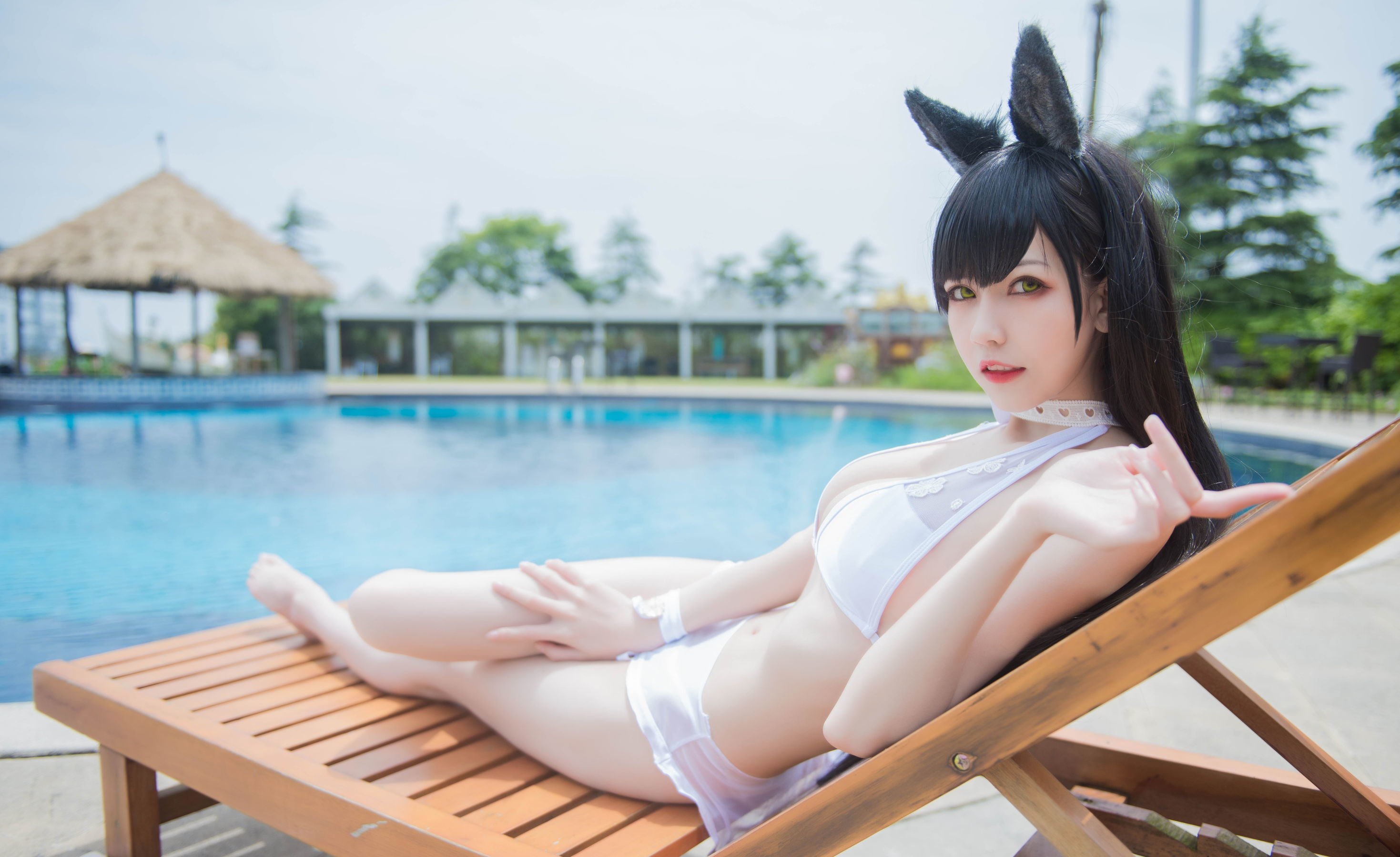 [萝莉COS] 小妖精你的负卿 - 爱宕泳装