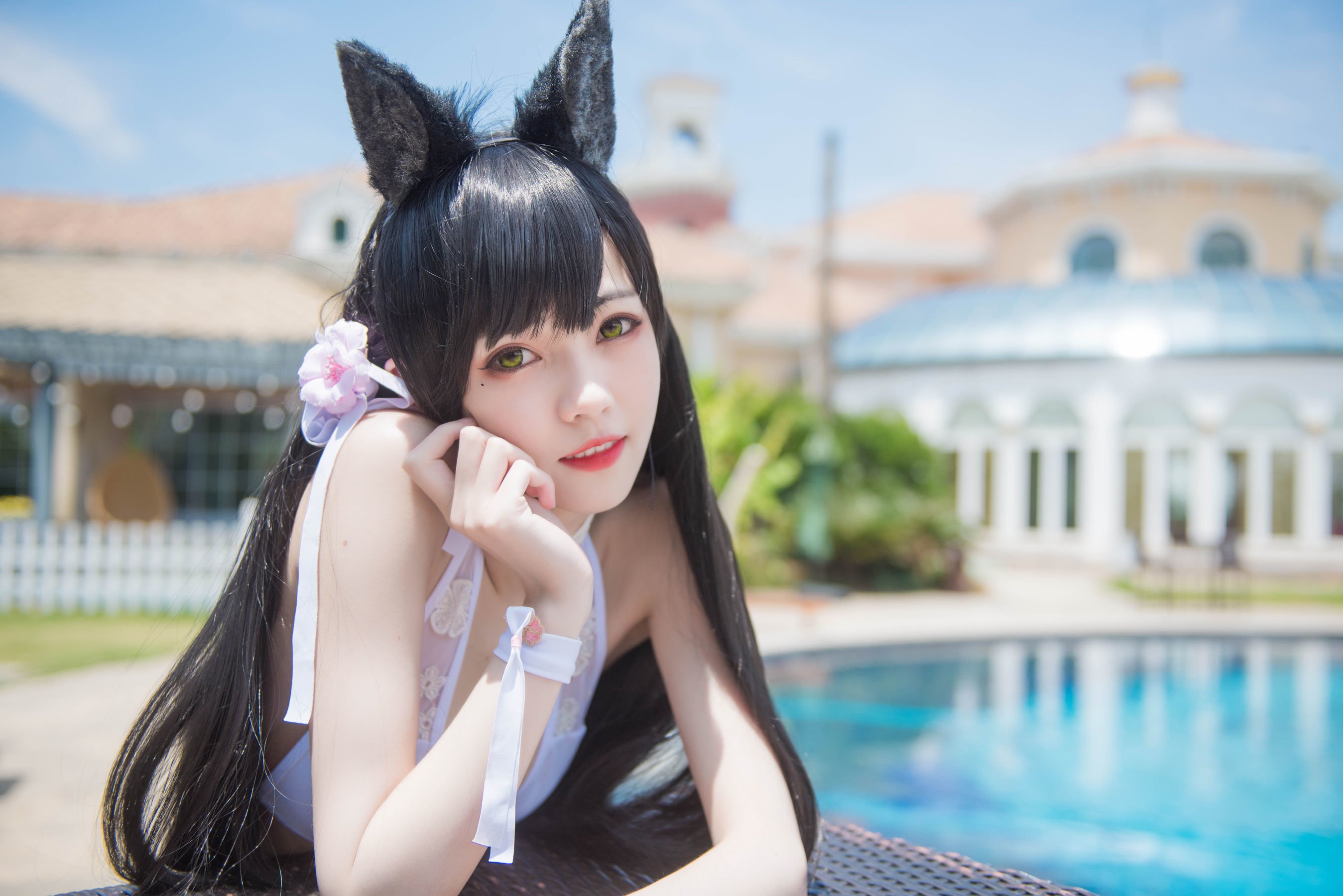 [萝莉COS] 小妖精你的负卿 - 爱宕泳装