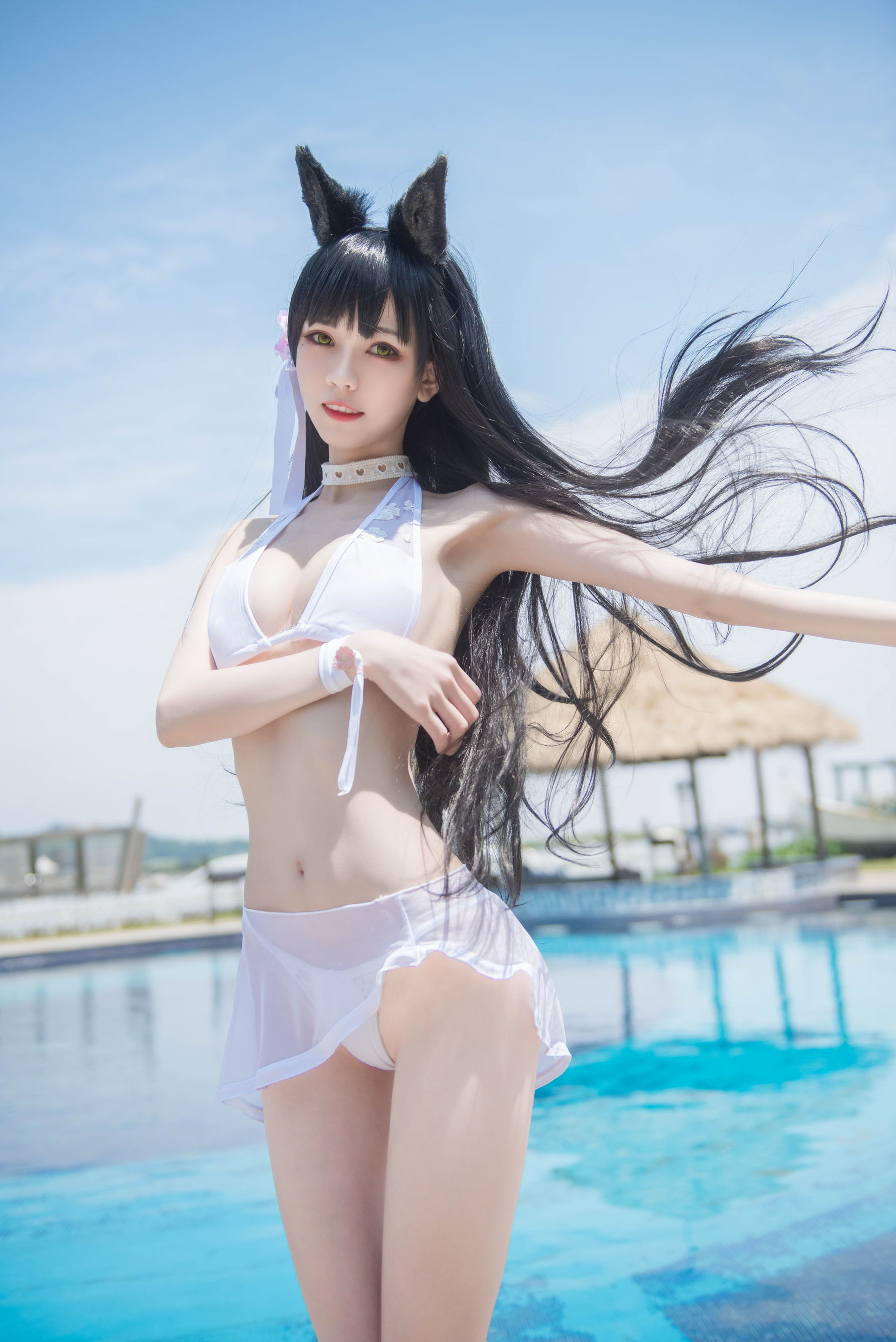 [萝莉COS] 小妖精你的负卿 - 爱宕泳装