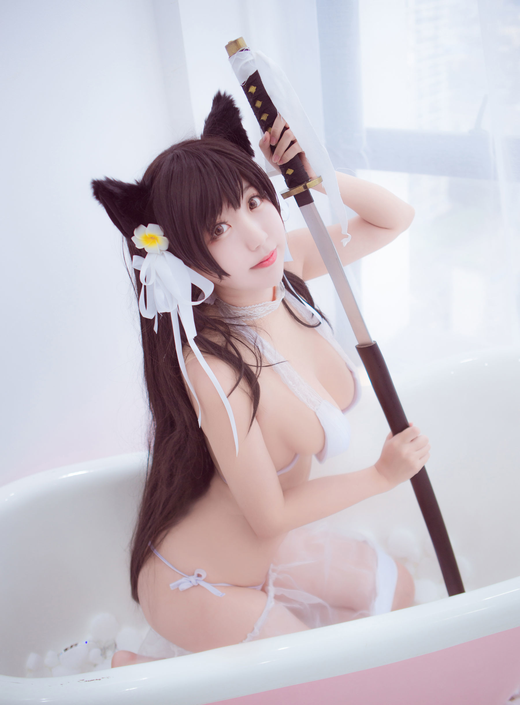 [萝莉COS] 黑川 - 爱宕泳衣