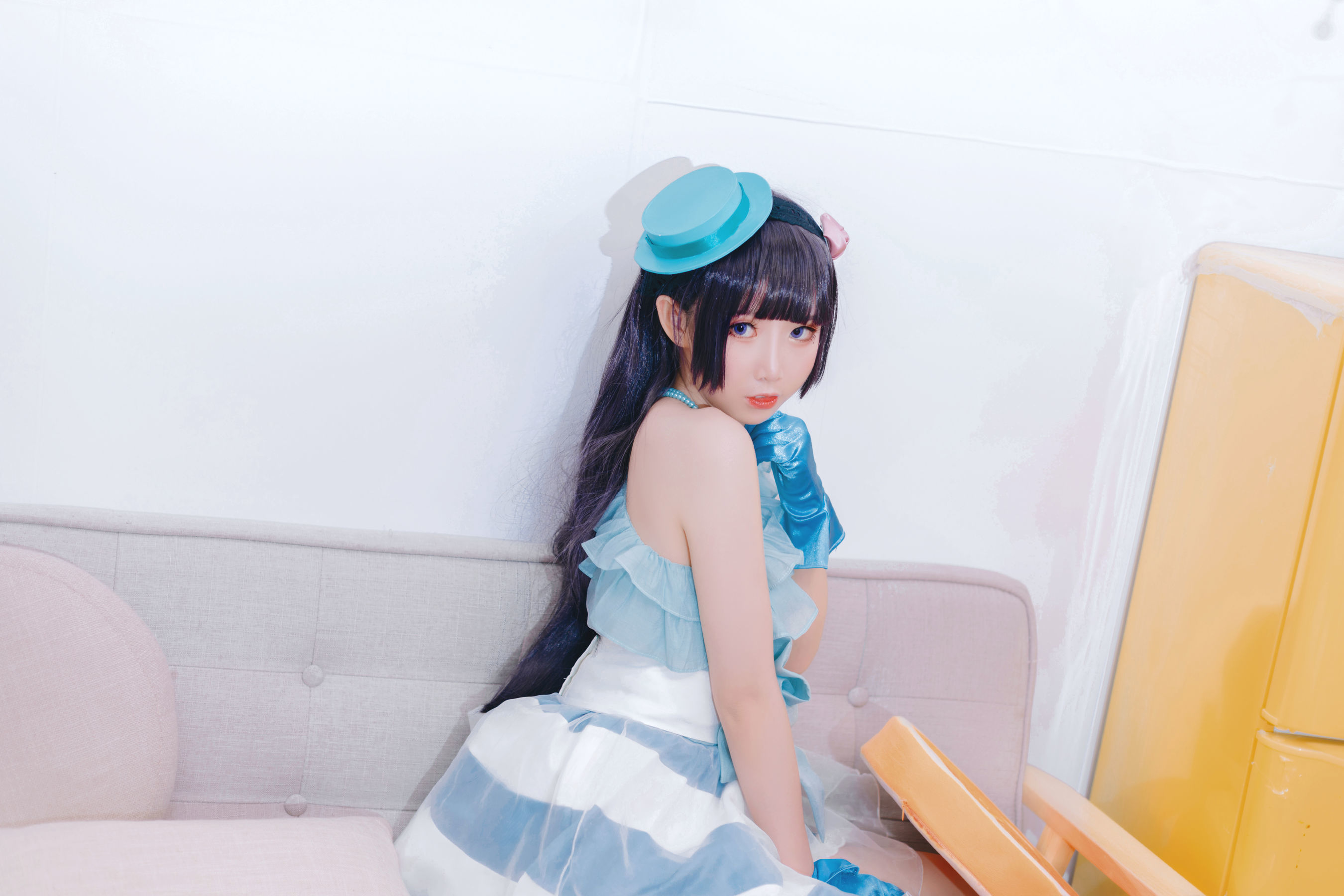 [萝莉COS] 面饼仙儿 - 黑猫打歌服
