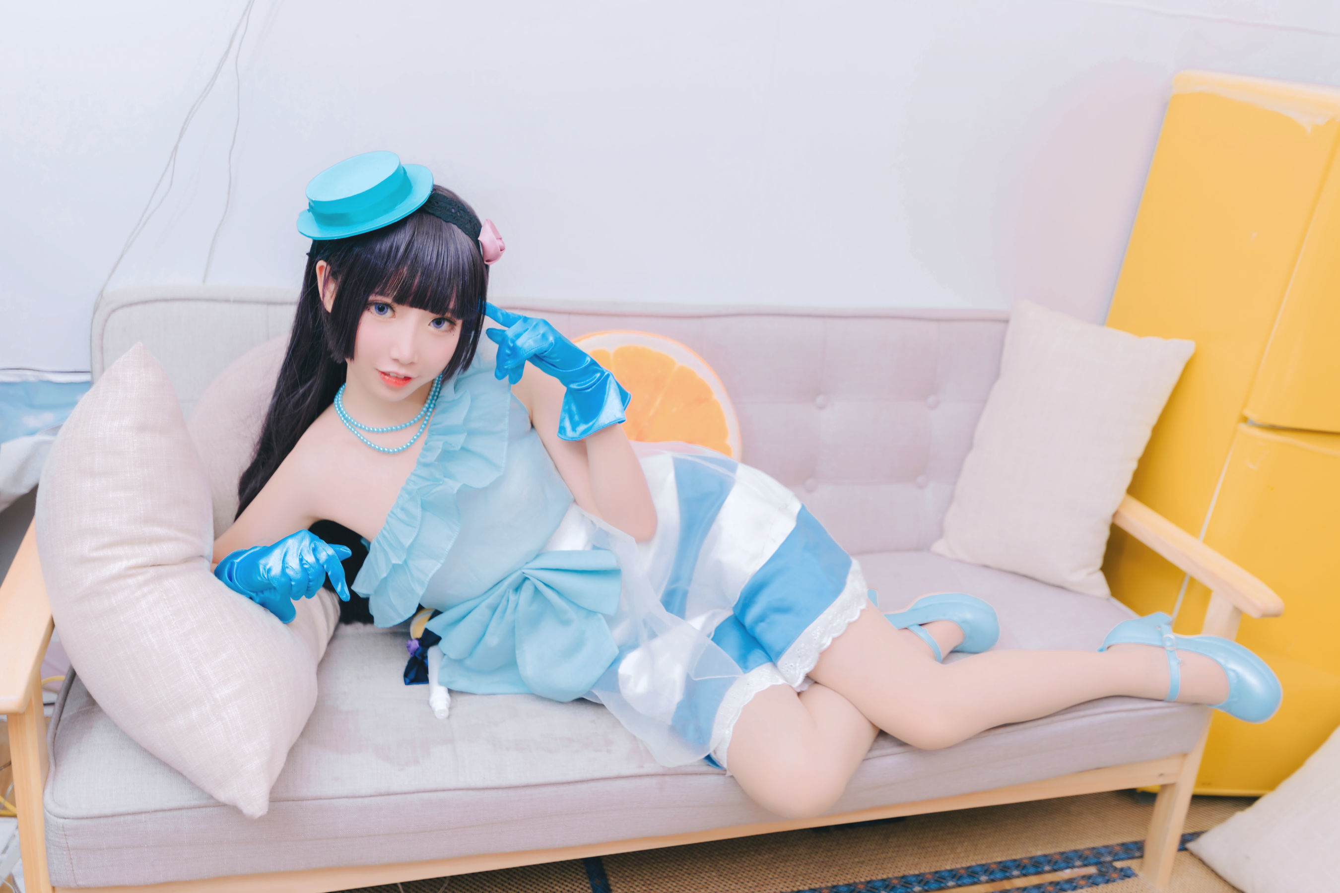 [萝莉COS] 面饼仙儿 - 黑猫打歌服