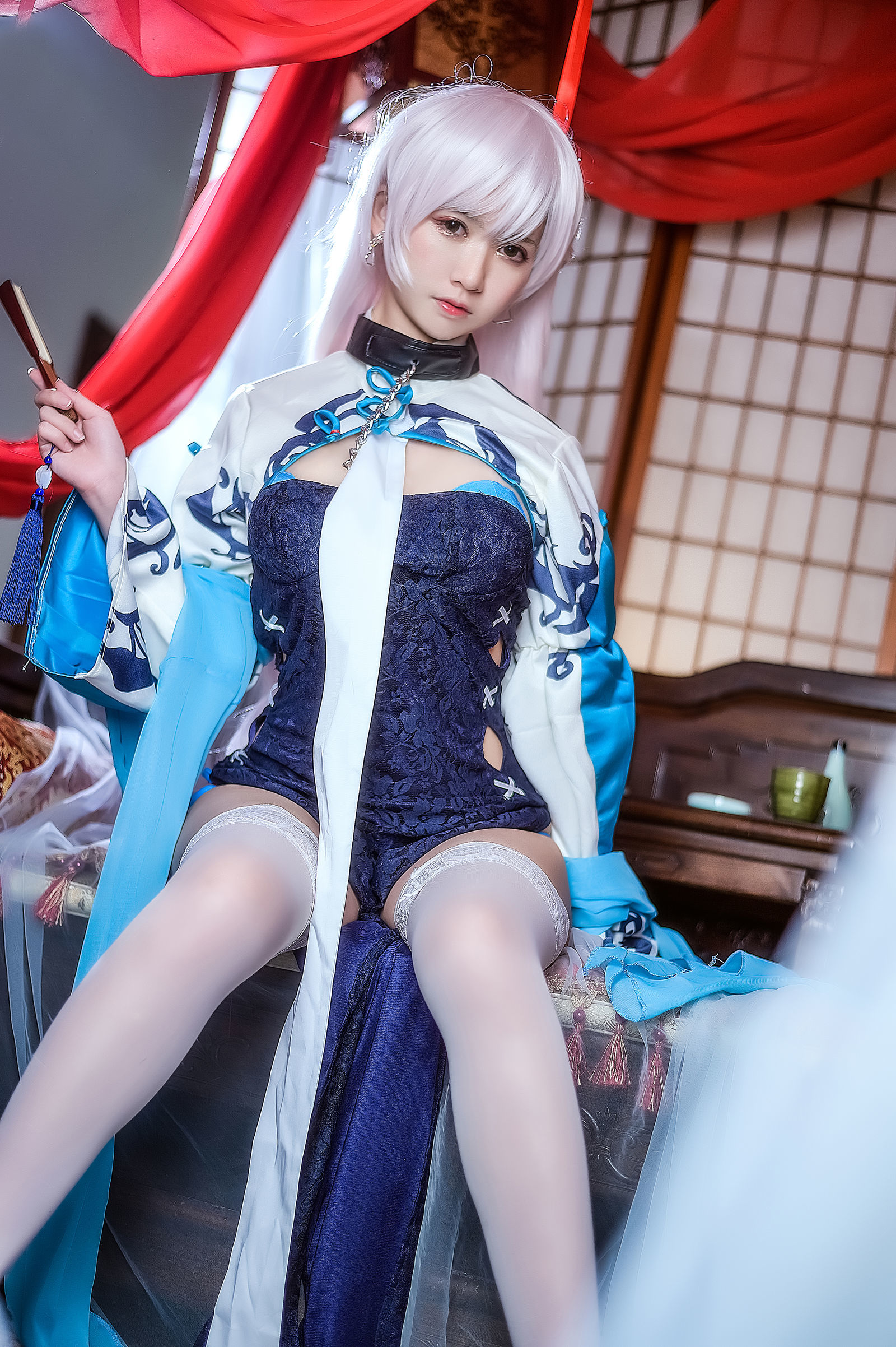 [萝莉COS] 鳗鱼霏儿 - 碧蓝华裳 贝姐