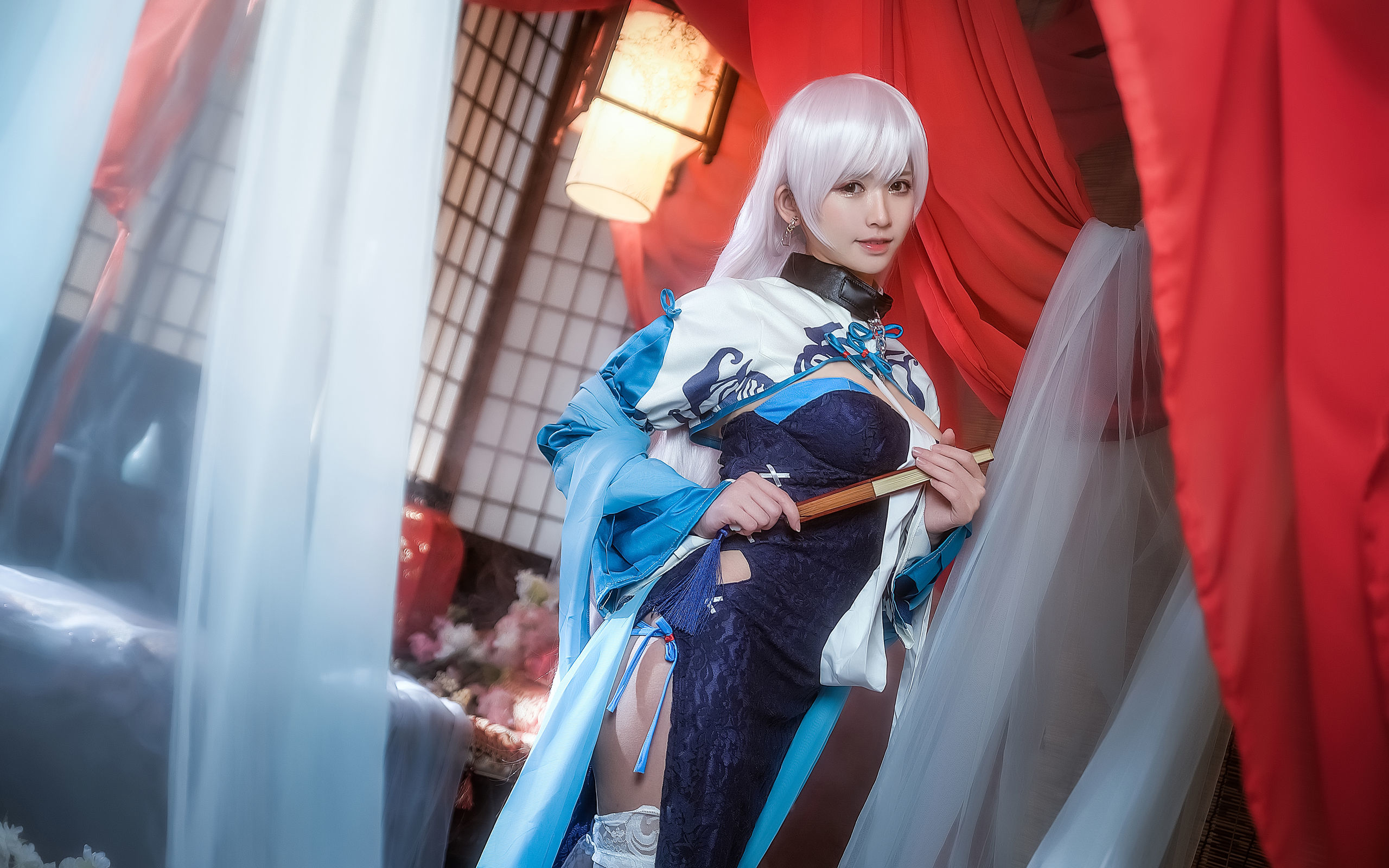 [萝莉COS] 鳗鱼霏儿 - 碧蓝华裳 贝姐