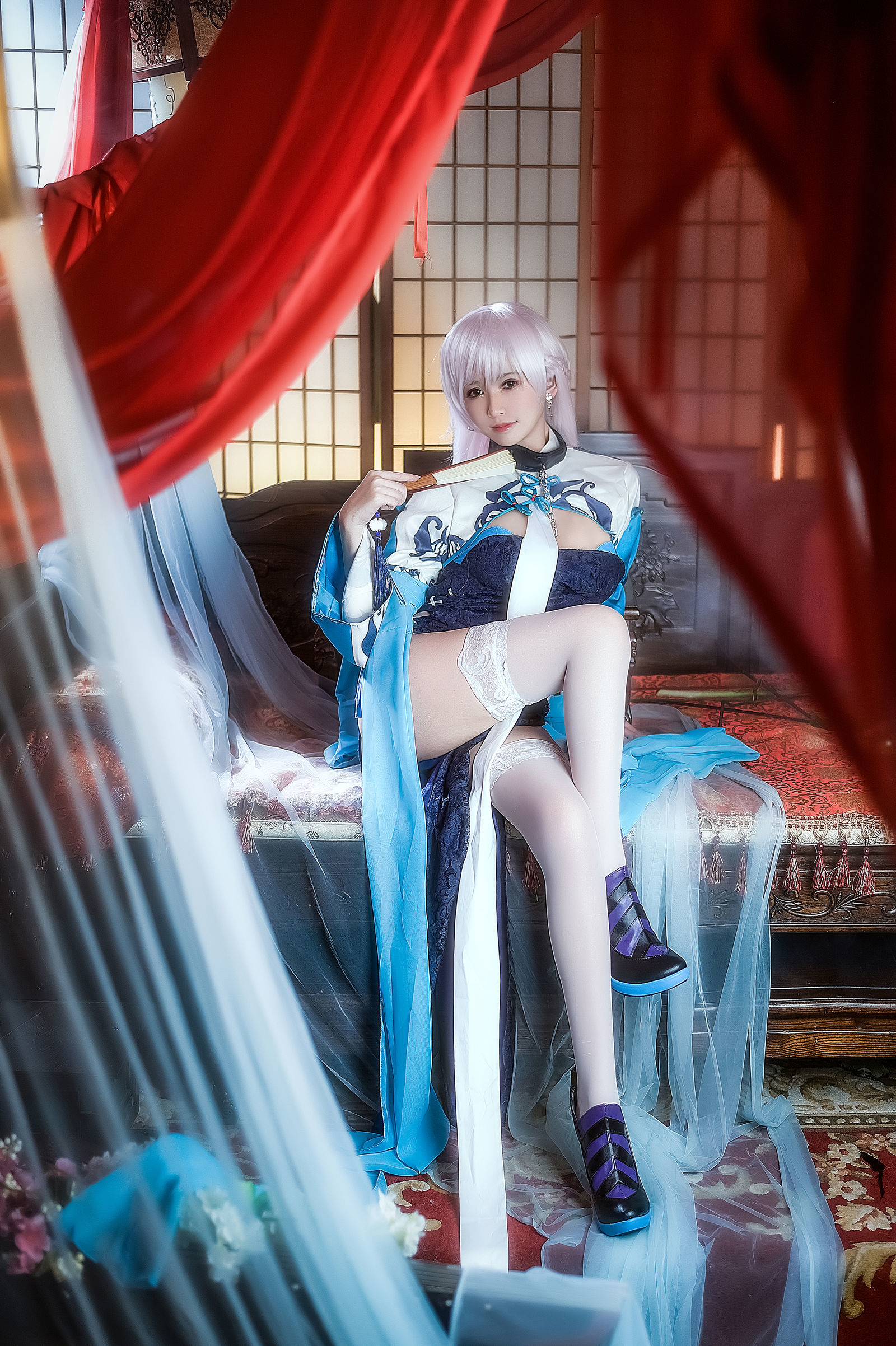 [萝莉COS] 鳗鱼霏儿 - 碧蓝华裳 贝姐