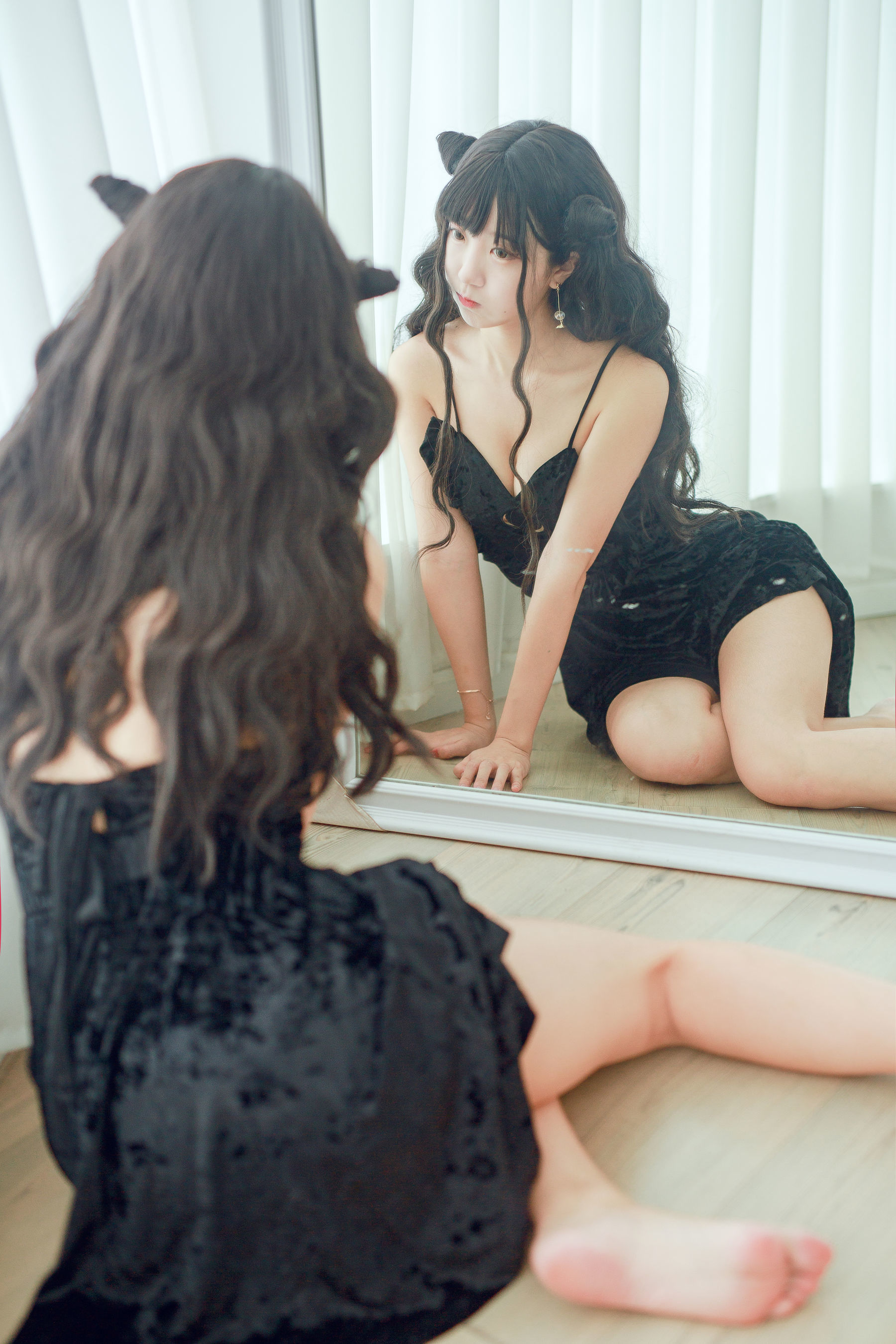 [萝莉COS] 黑川 - 小恶魔黑裙子