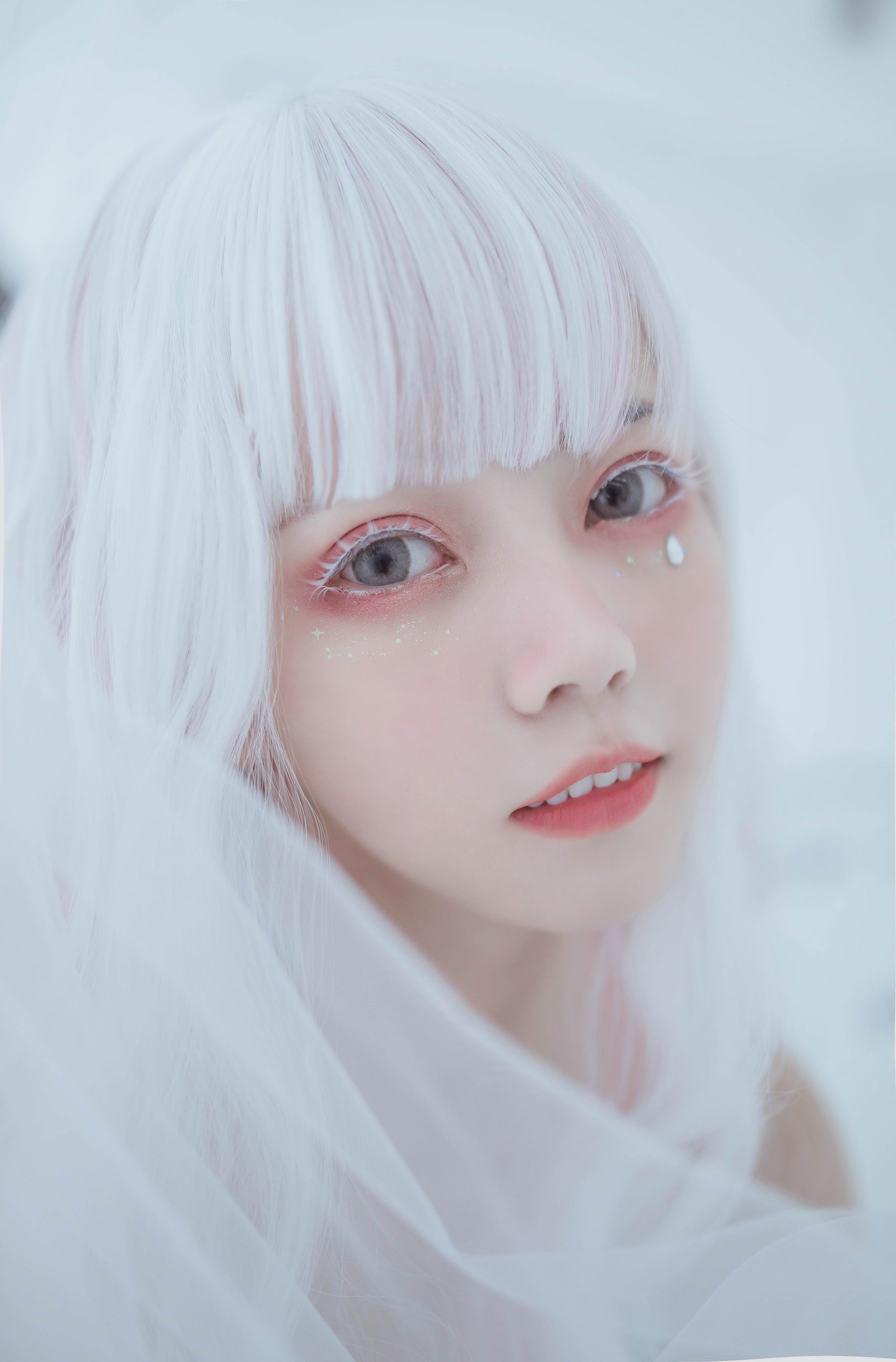 [萝莉COS] 小妖精你的负卿 - 白色蕾丝私房