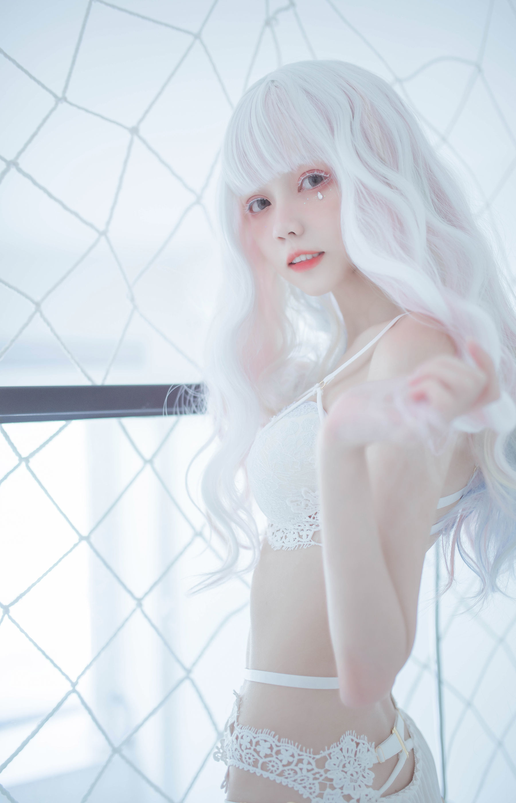 [萝莉COS] 小妖精你的负卿 - 白色蕾丝私房