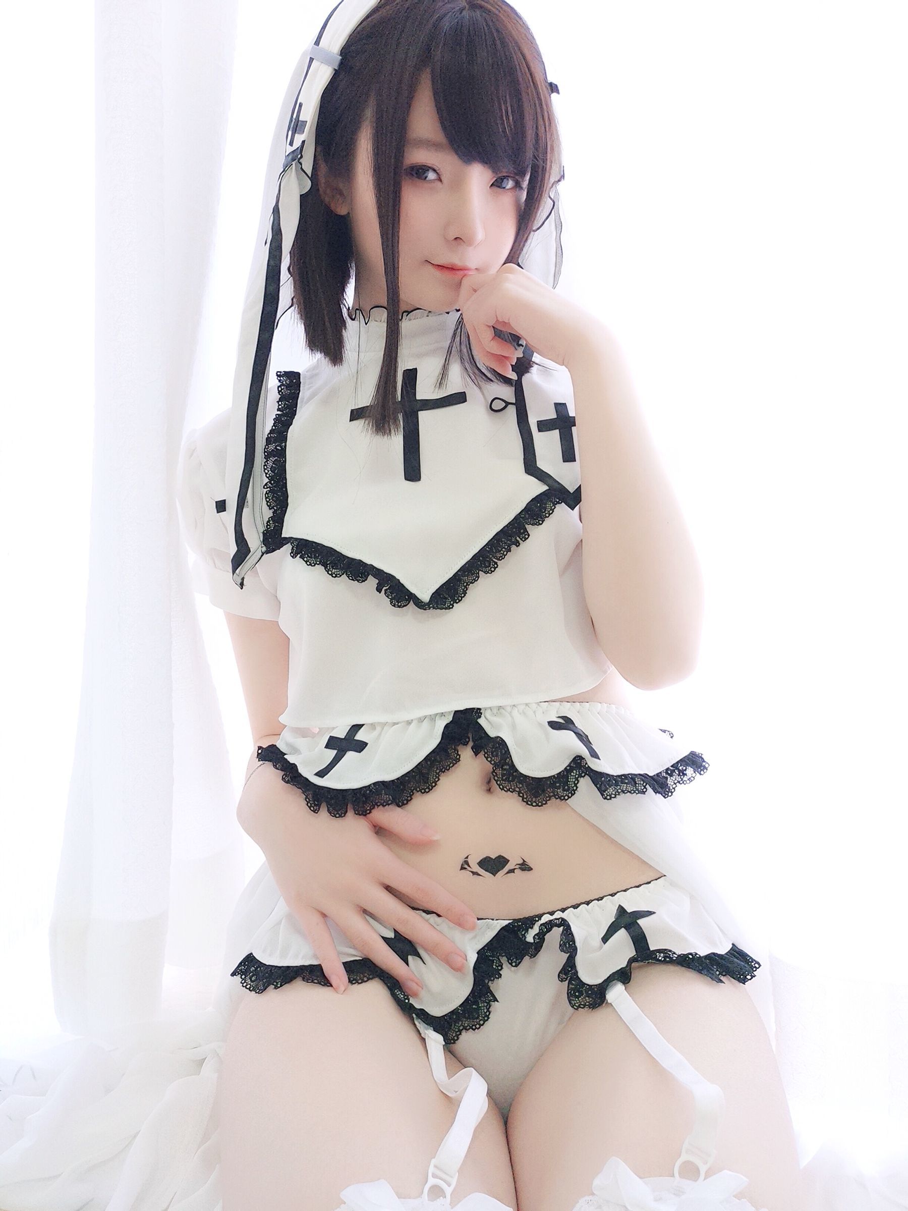 [萝莉COS] 一小央泽 - 白修女