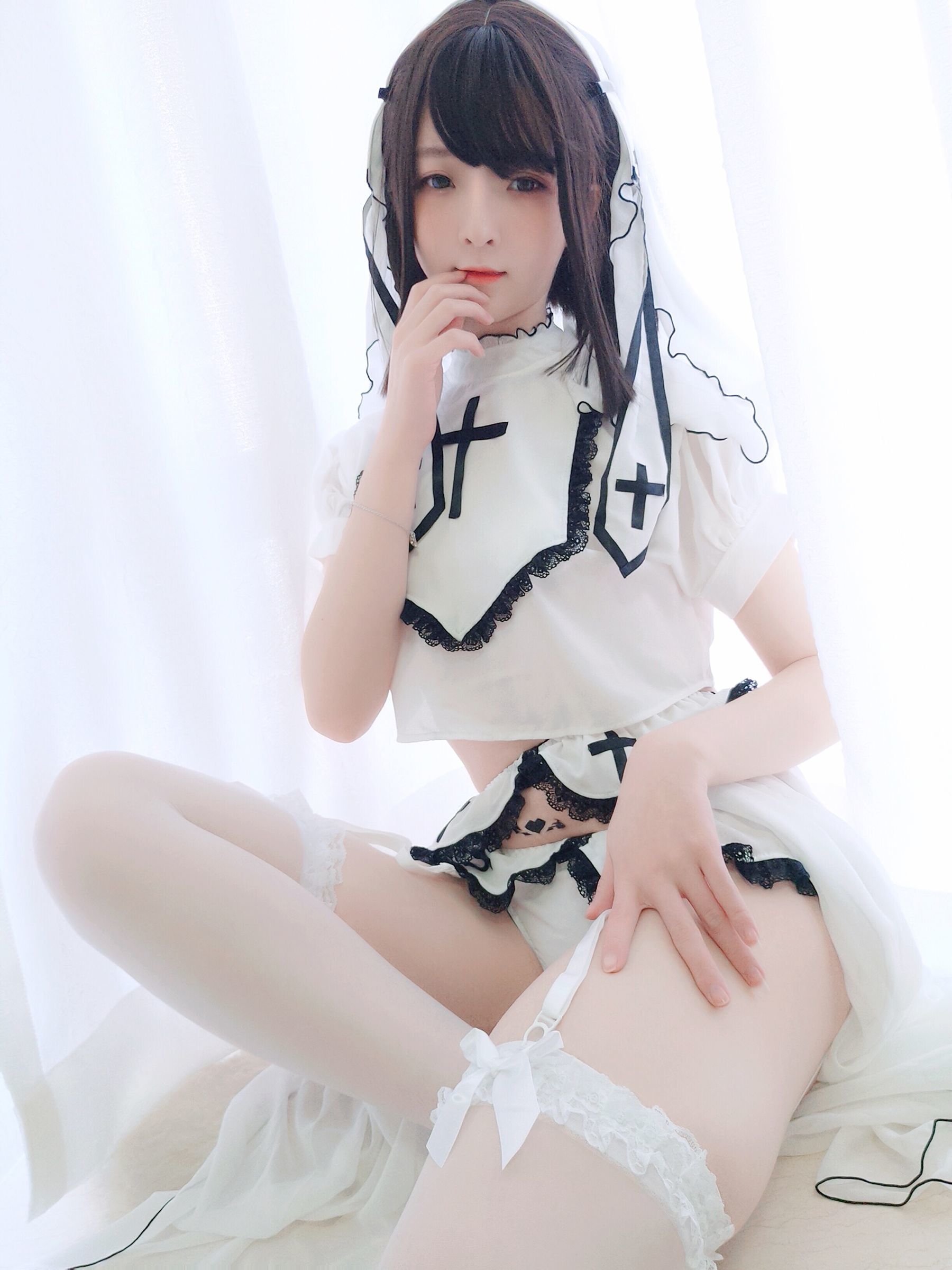 [萝莉COS] 一小央泽 - 白修女