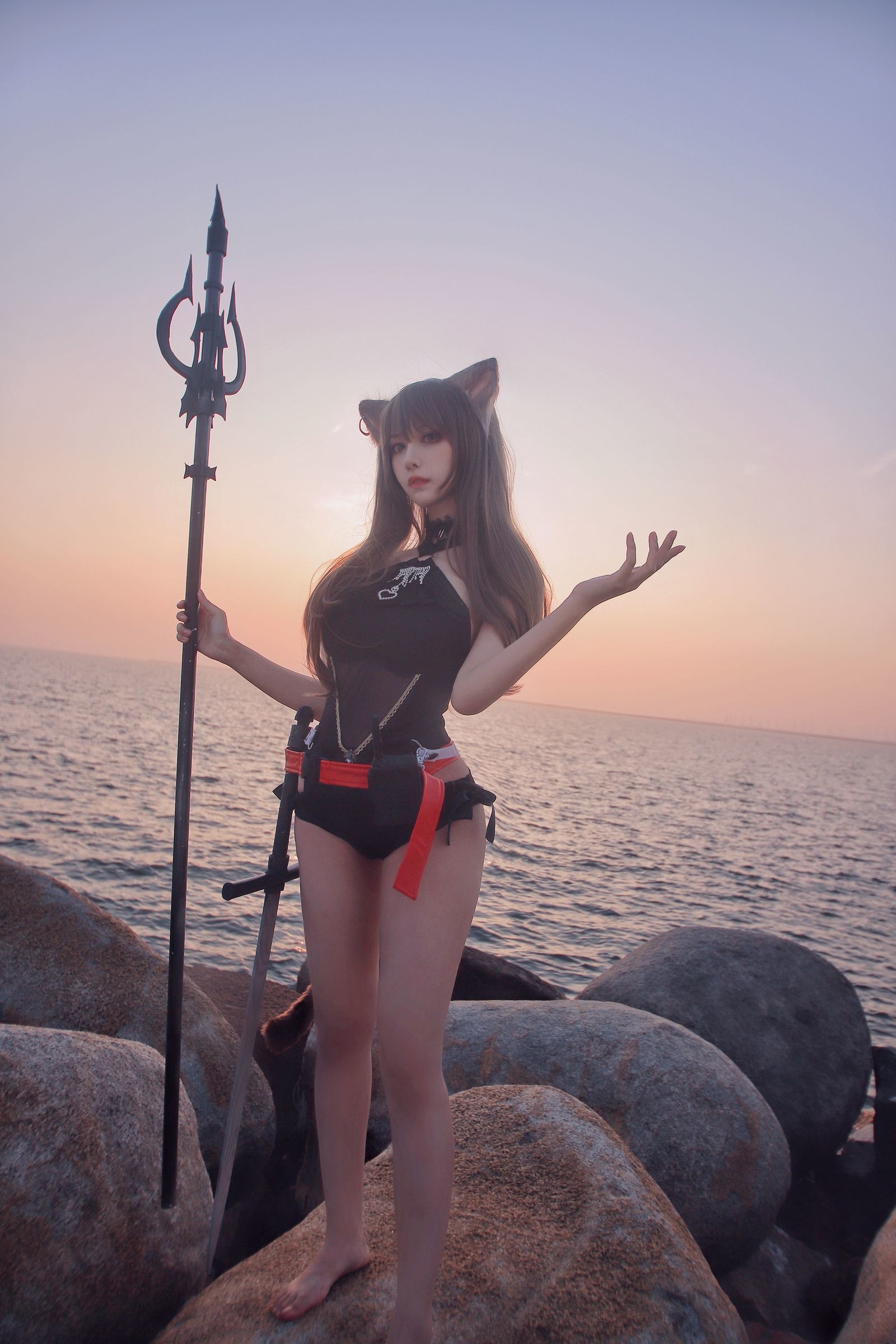 [萝莉COS] Shika小鹿鹿 - 天火泳装