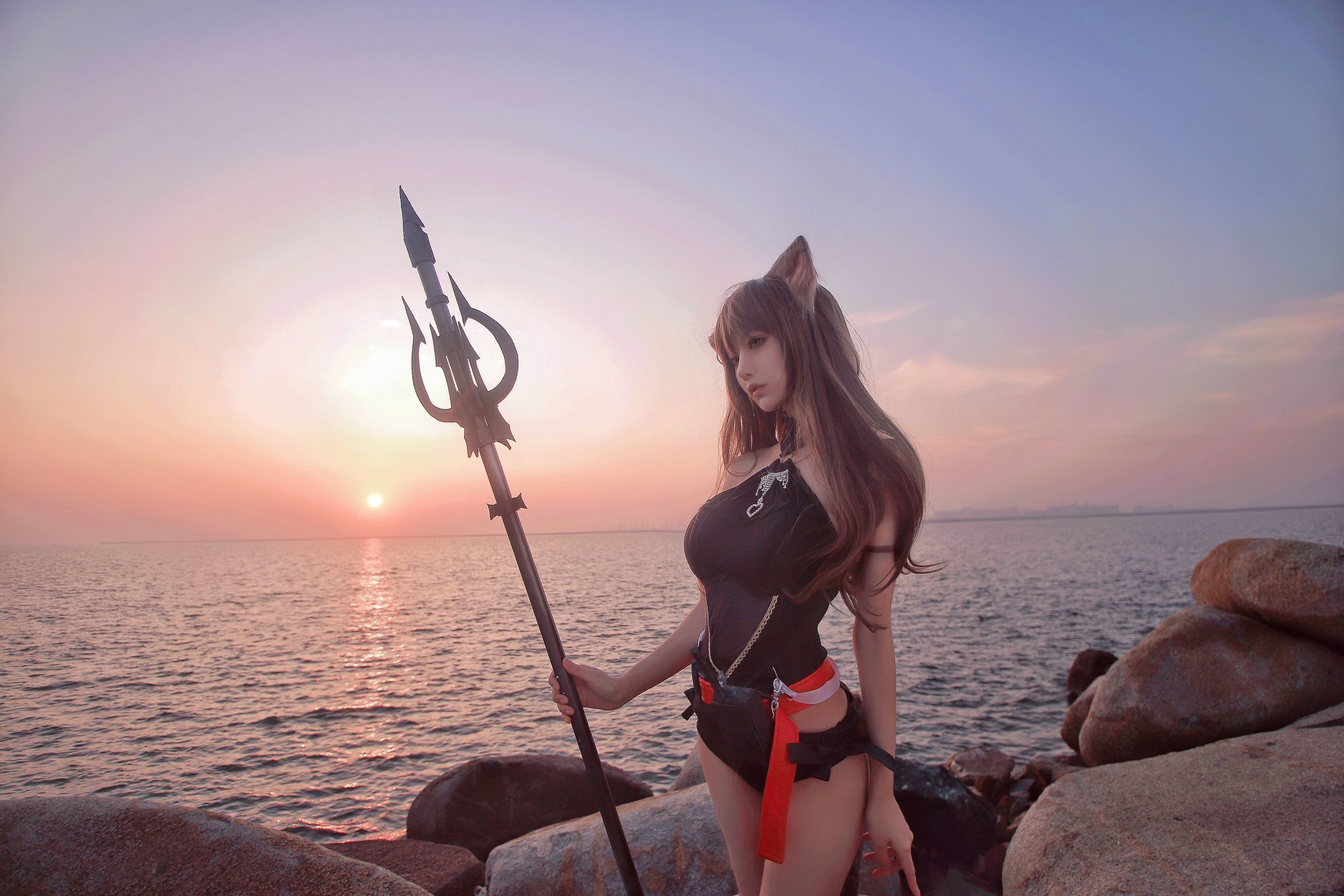 [萝莉COS] Shika小鹿鹿 - 天火泳装
