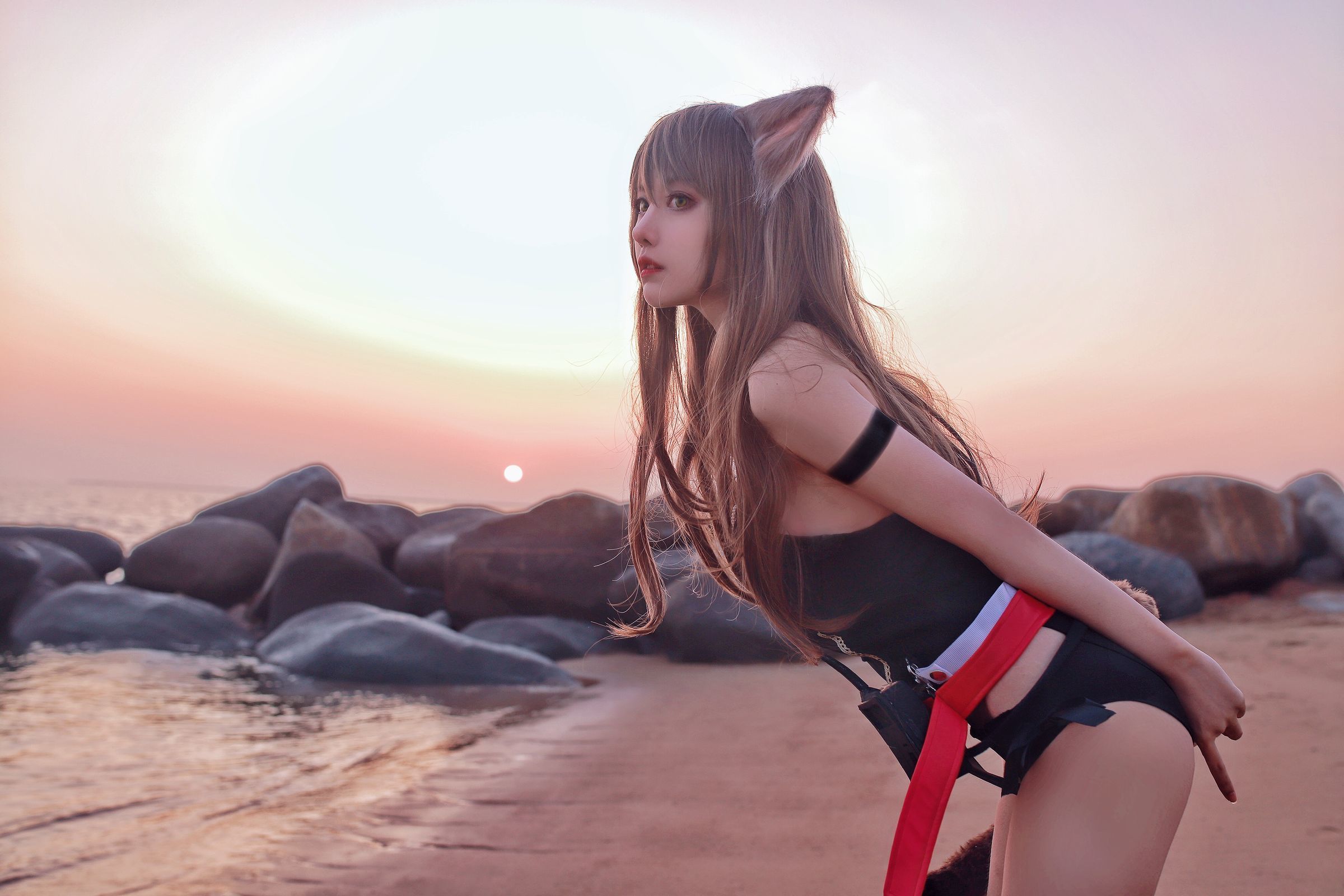 [萝莉COS] Shika小鹿鹿 - 天火泳装