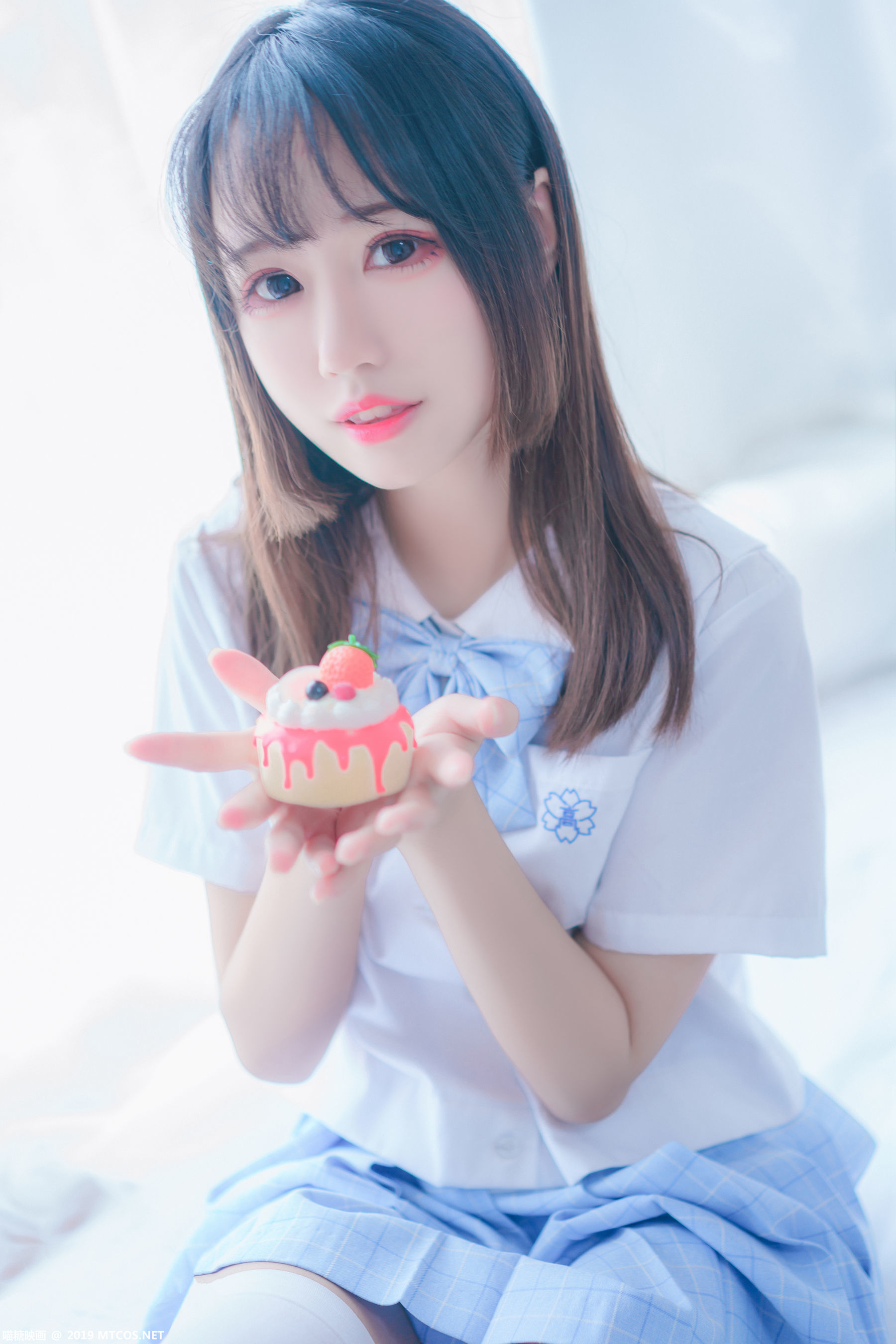 [喵糖映画] VOL.019 猫君君MaoJun 蓝白梦幻少女