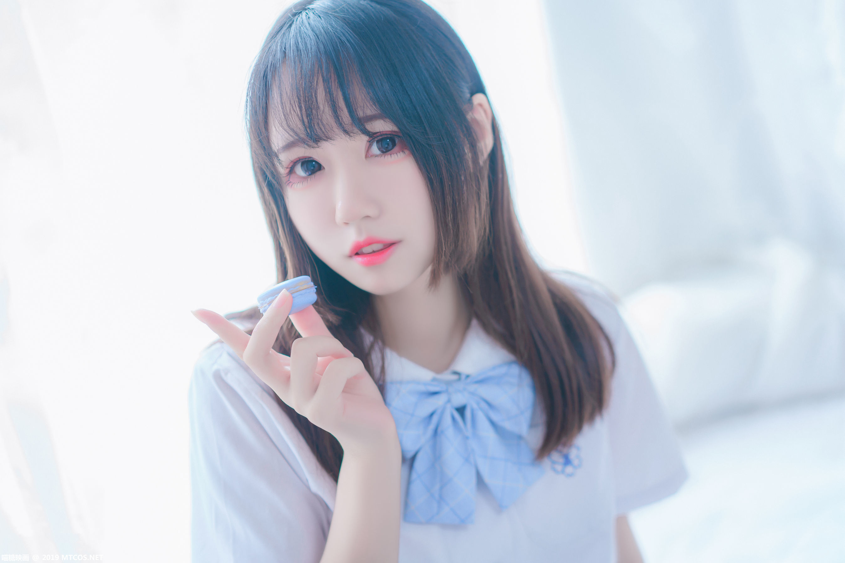 [喵糖映画] VOL.019 猫君君MaoJun 蓝白梦幻少女