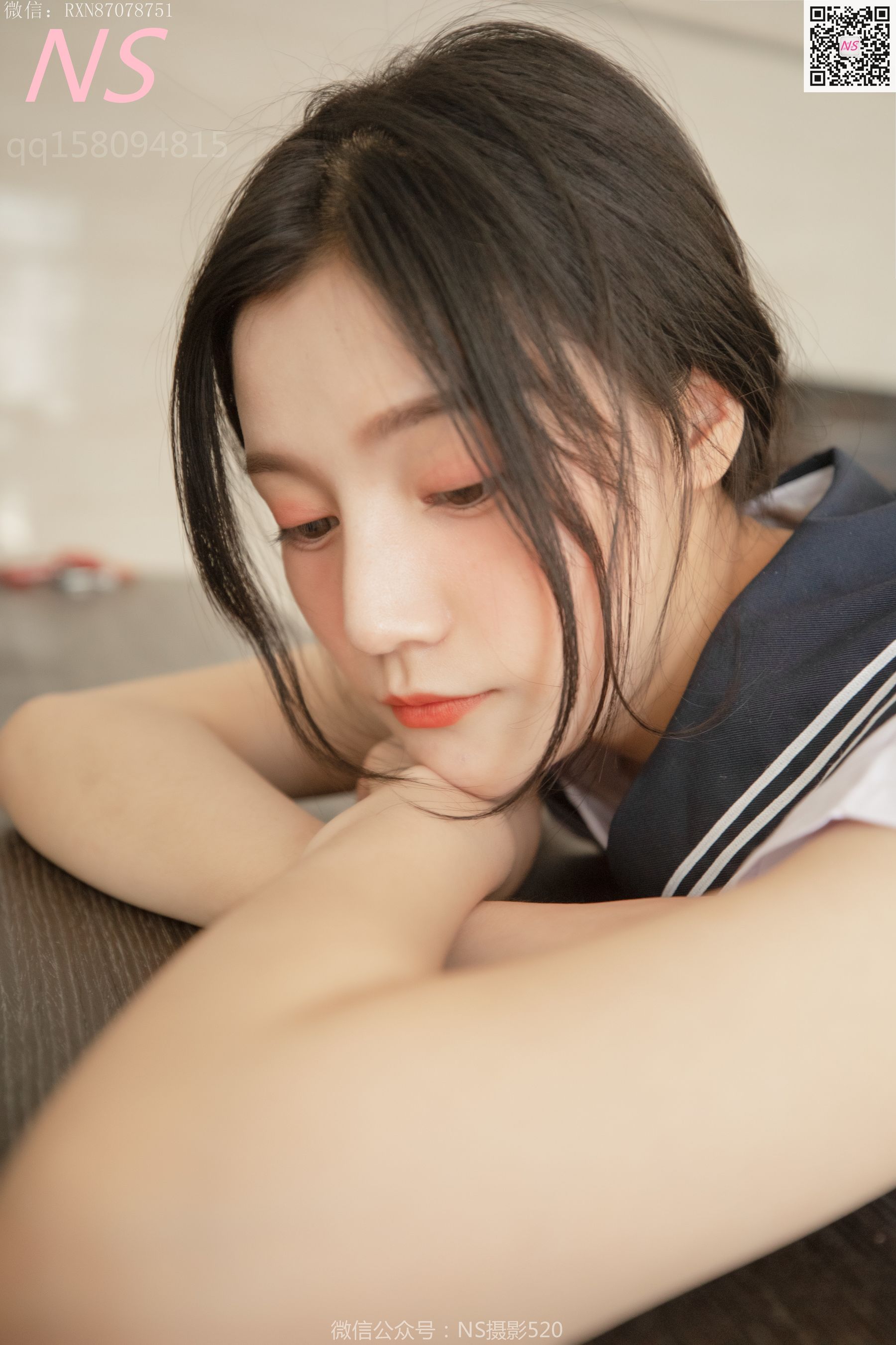 [纳丝摄影]  子涵 黑色丝袜的家居生活