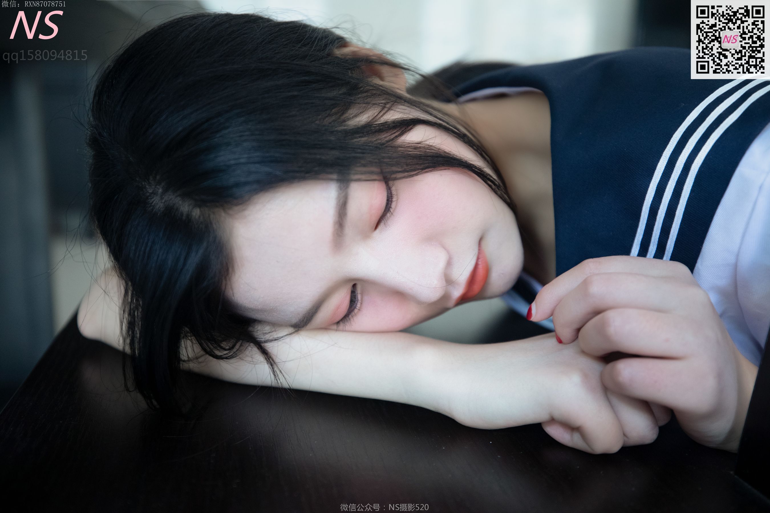 [纳丝摄影]  子涵 黑色丝袜的家居生活