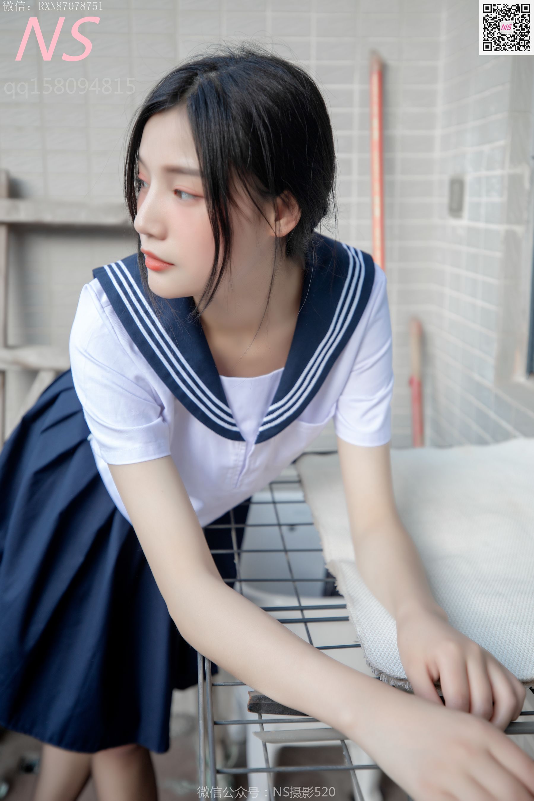 [纳丝摄影]  子涵 黑色丝袜的家居生活