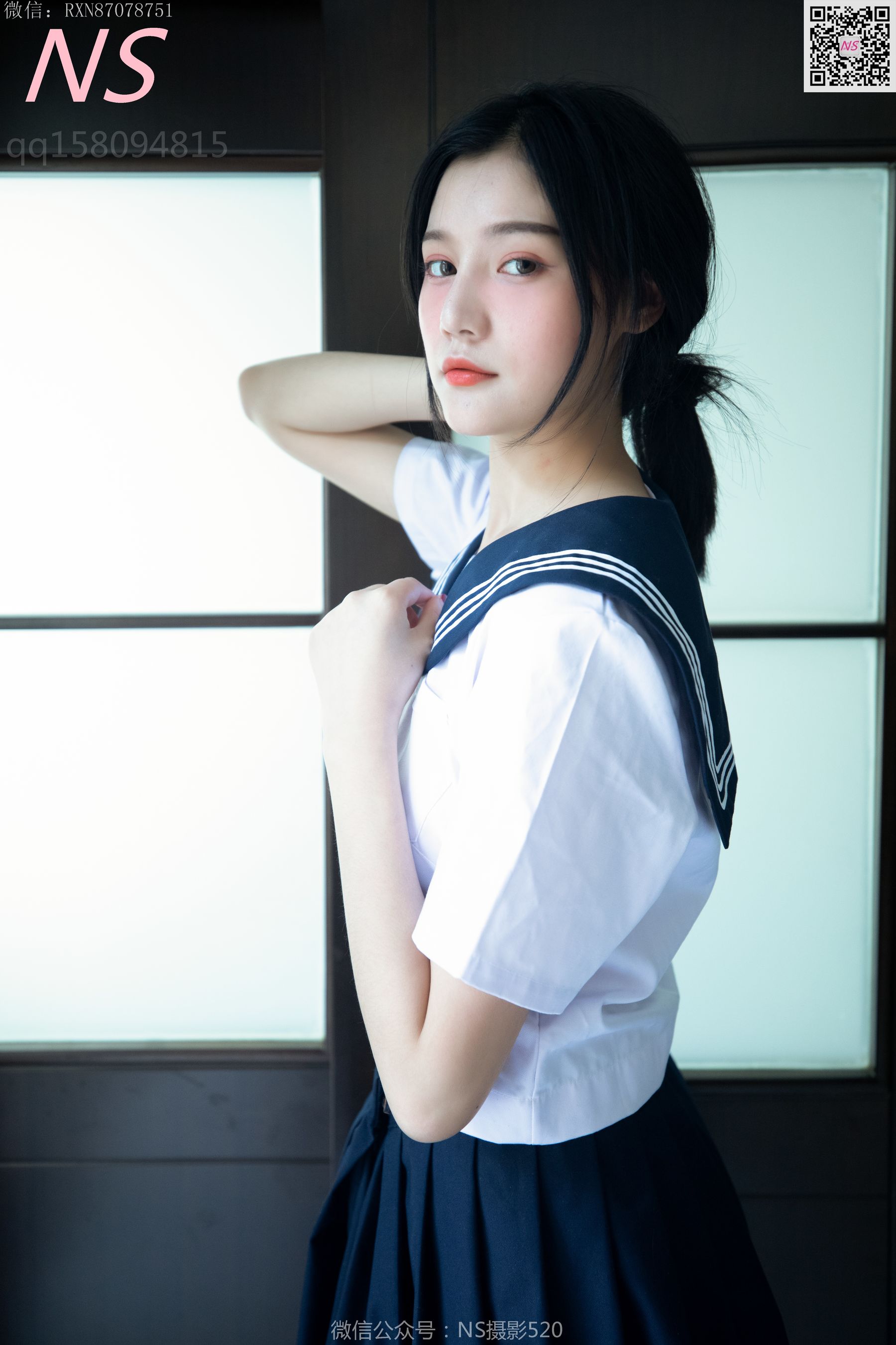 [纳丝摄影]  子涵 黑色丝袜的家居生活