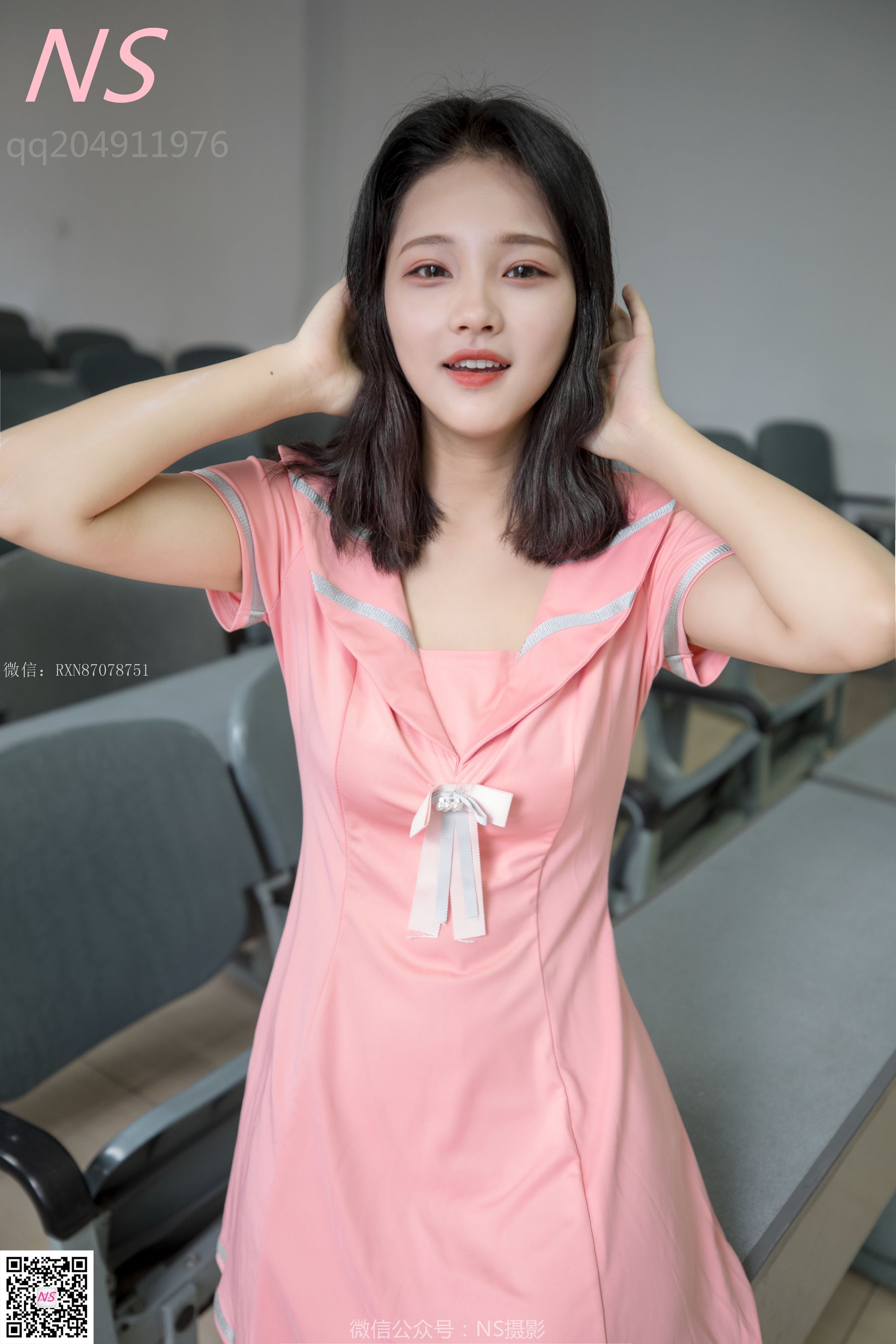 [纳丝摄影]  小蝴蝶 纯纯的丝袜帆布鞋
