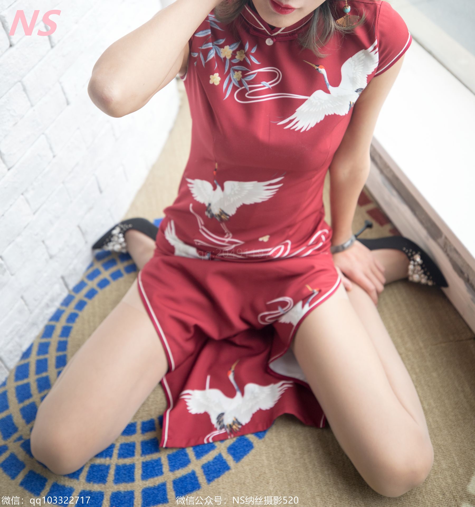 [纳丝摄影]  张若若 旗袍丝袜