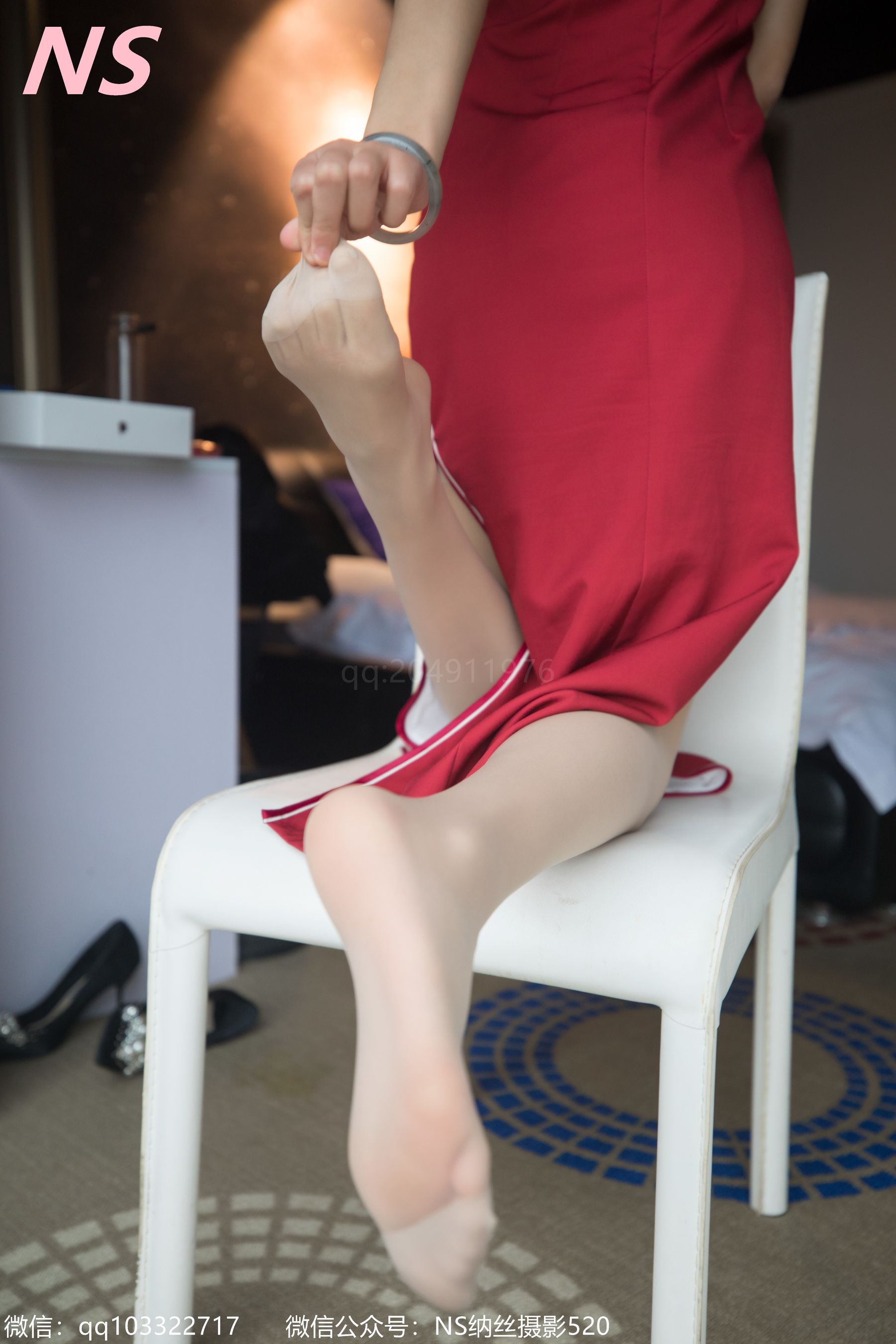 [纳丝摄影]  张若若 旗袍丝袜