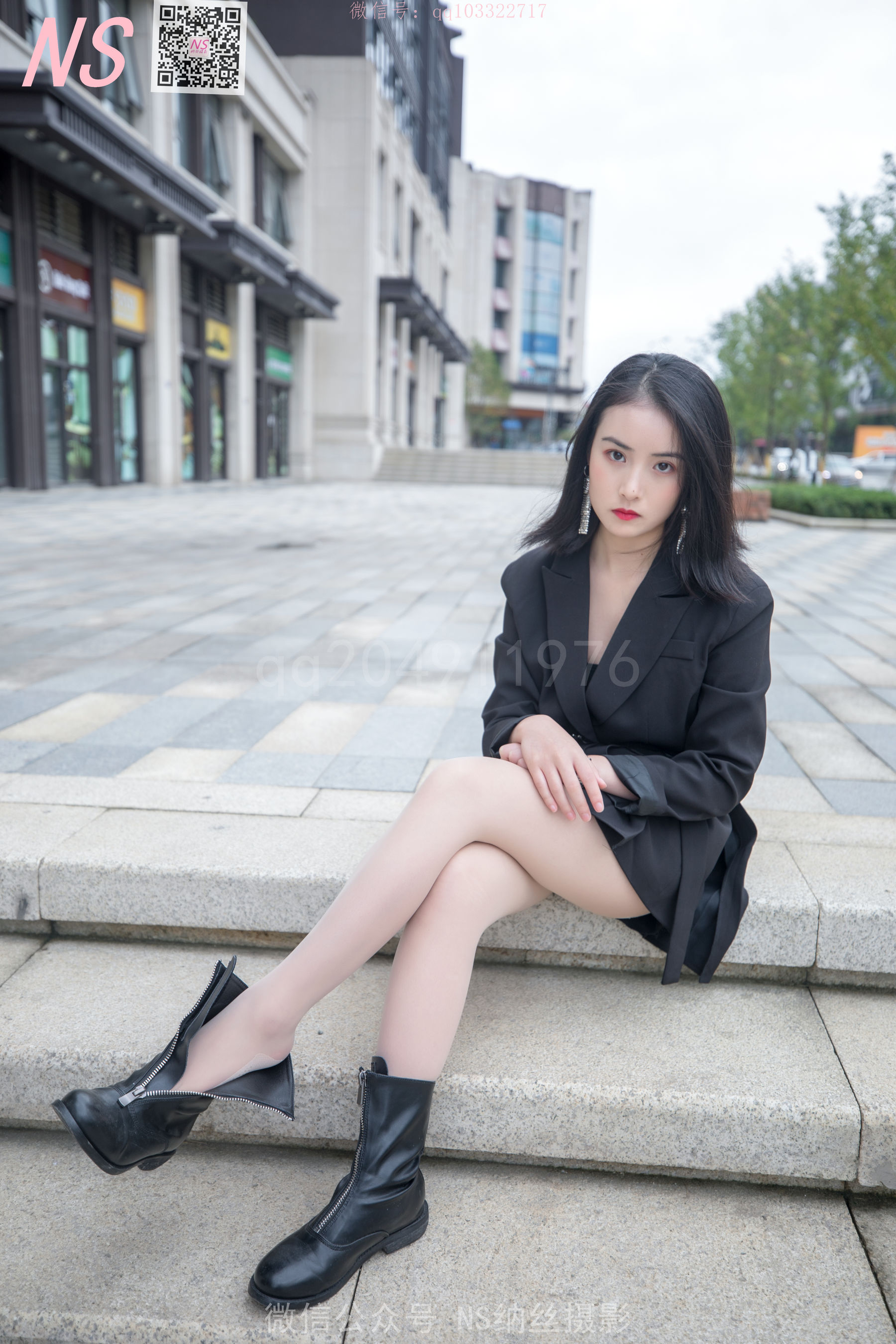 [纳丝摄影]  忆霜 特殊的美妙长靴丝袜