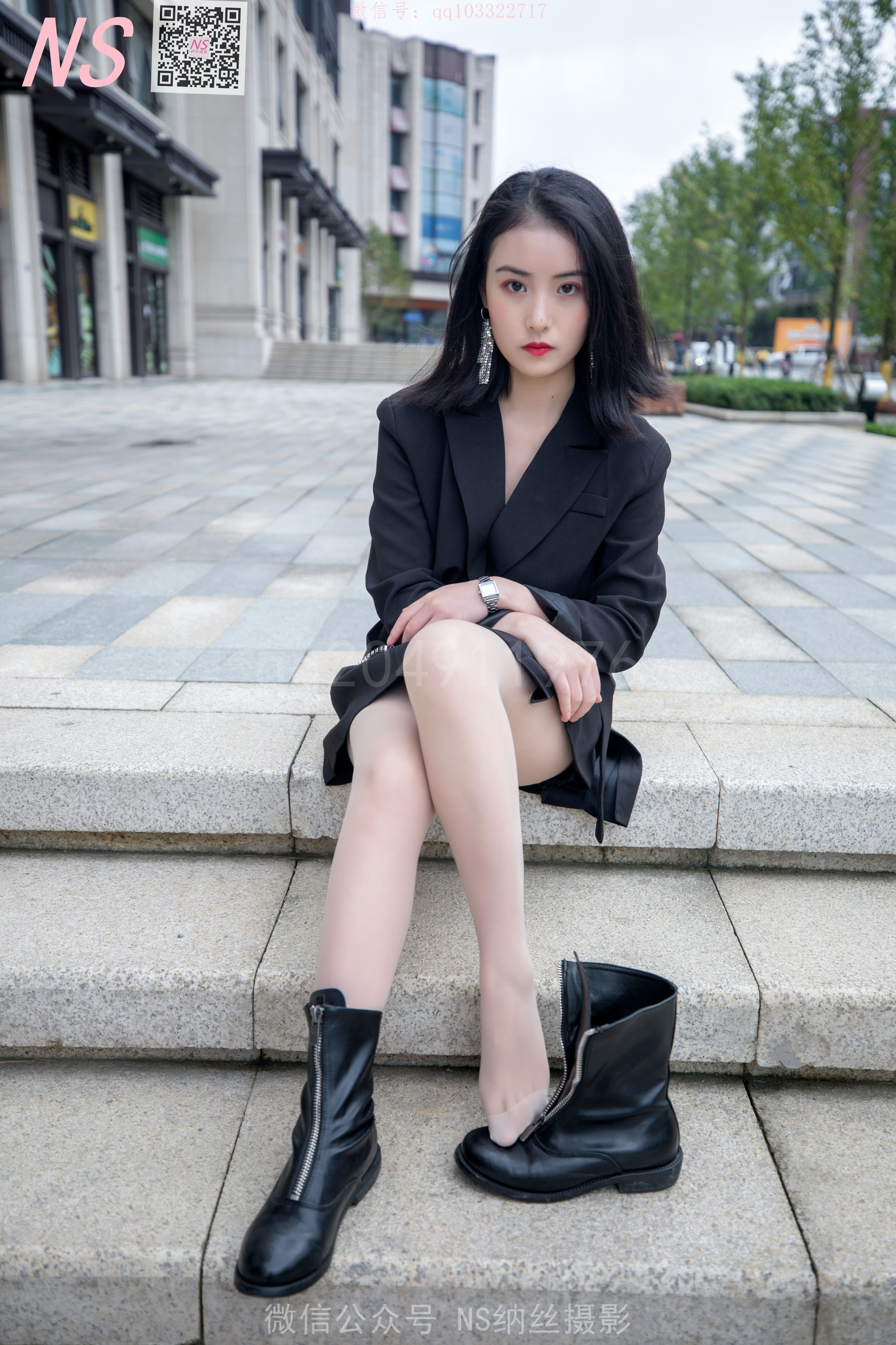 [纳丝摄影]  忆霜 特殊的美妙长靴丝袜