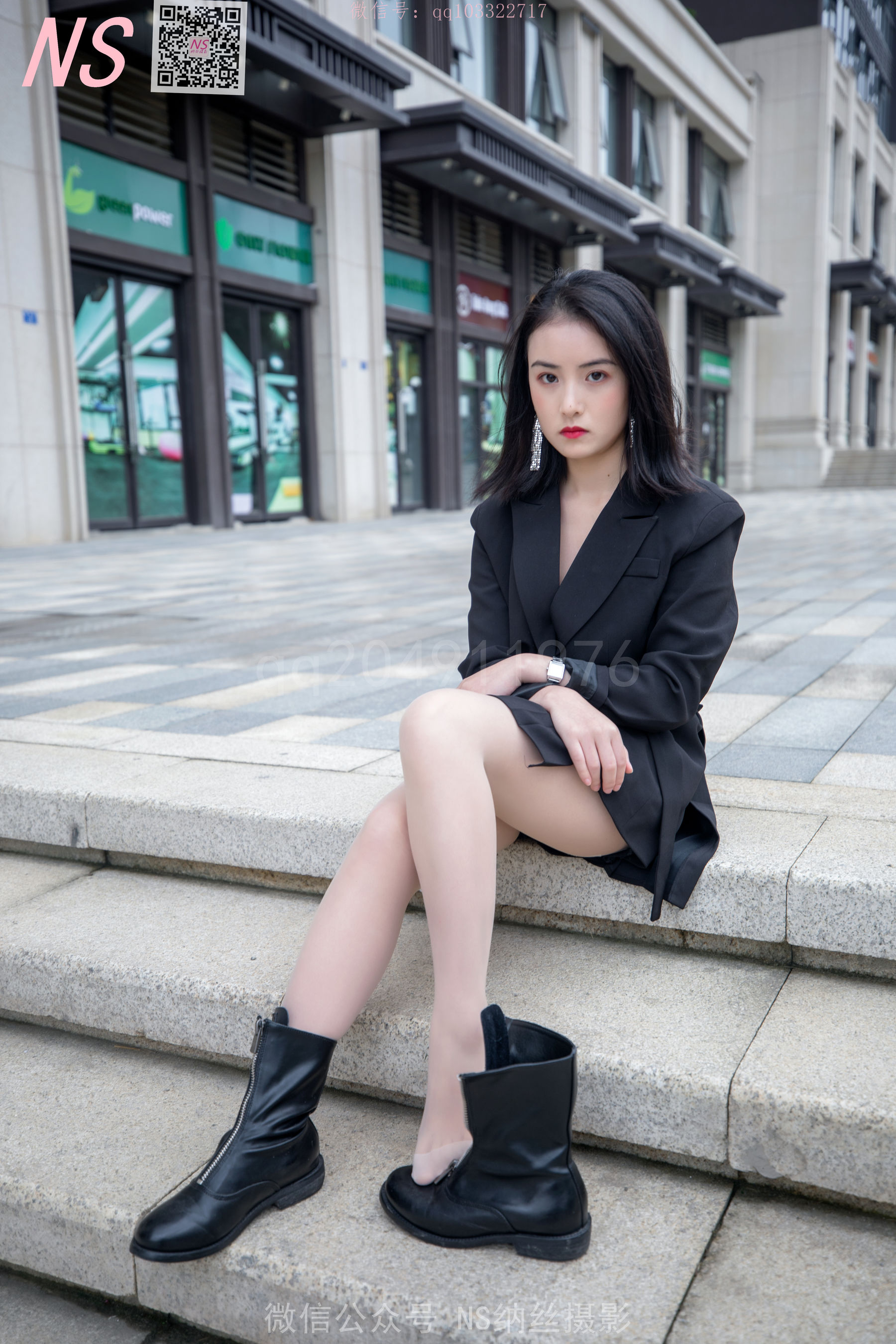 [纳丝摄影]  忆霜 特殊的美妙长靴丝袜