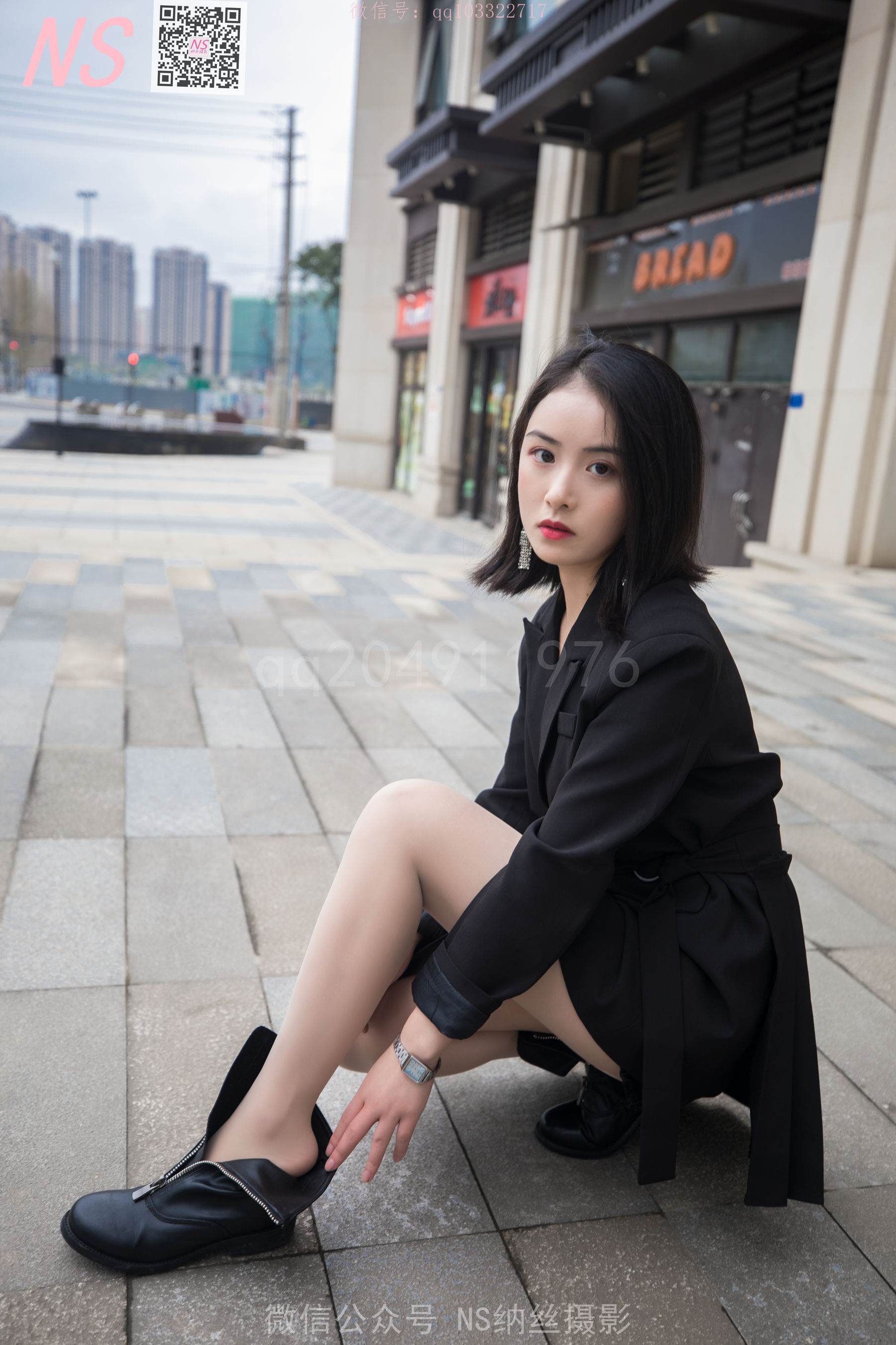 [纳丝摄影]  忆霜 特殊的美妙长靴丝袜