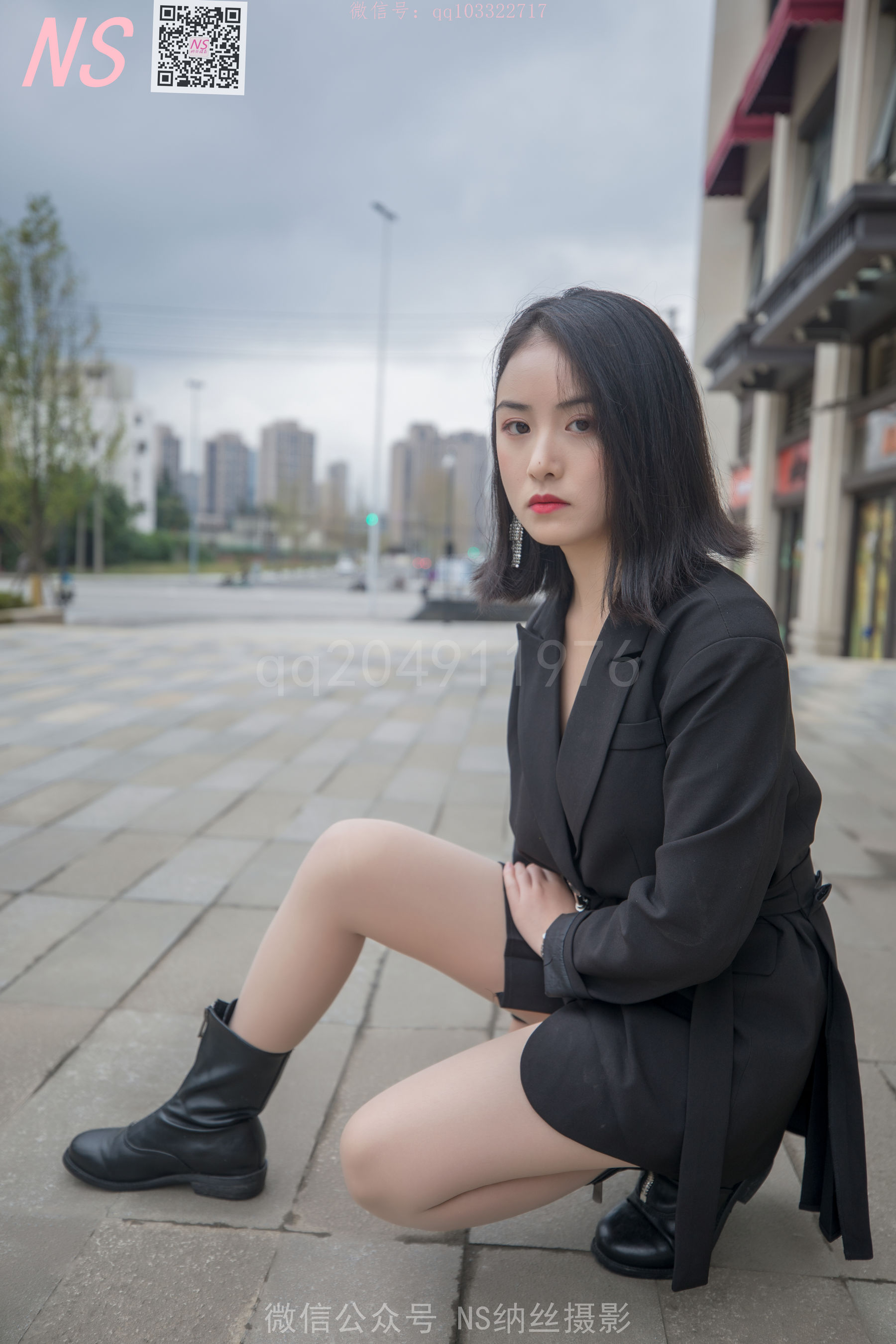 [纳丝摄影]  忆霜 特殊的美妙长靴丝袜