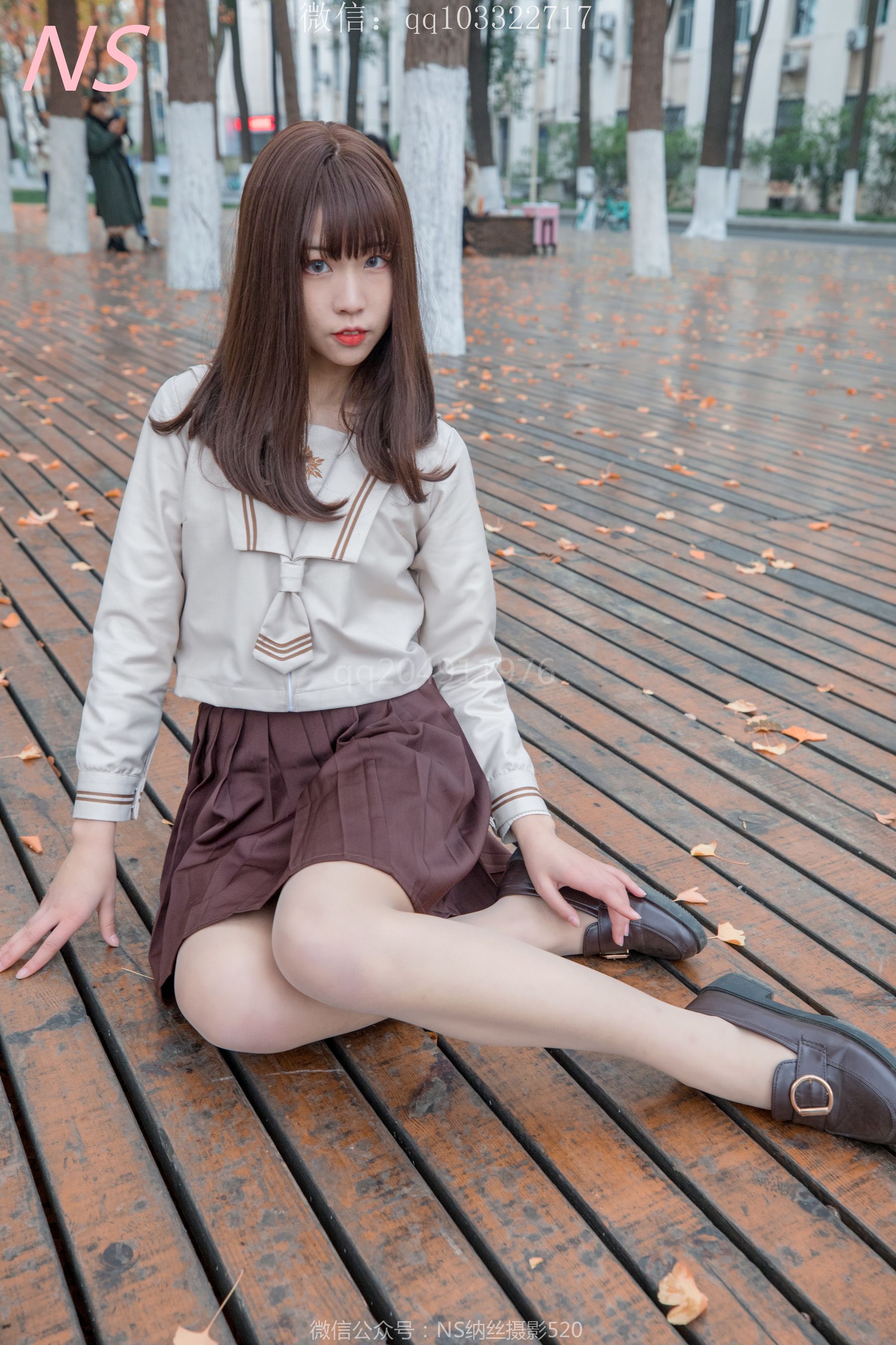 [纳丝摄影]  枫之少女 白丝肉丝萌萌哒的枫