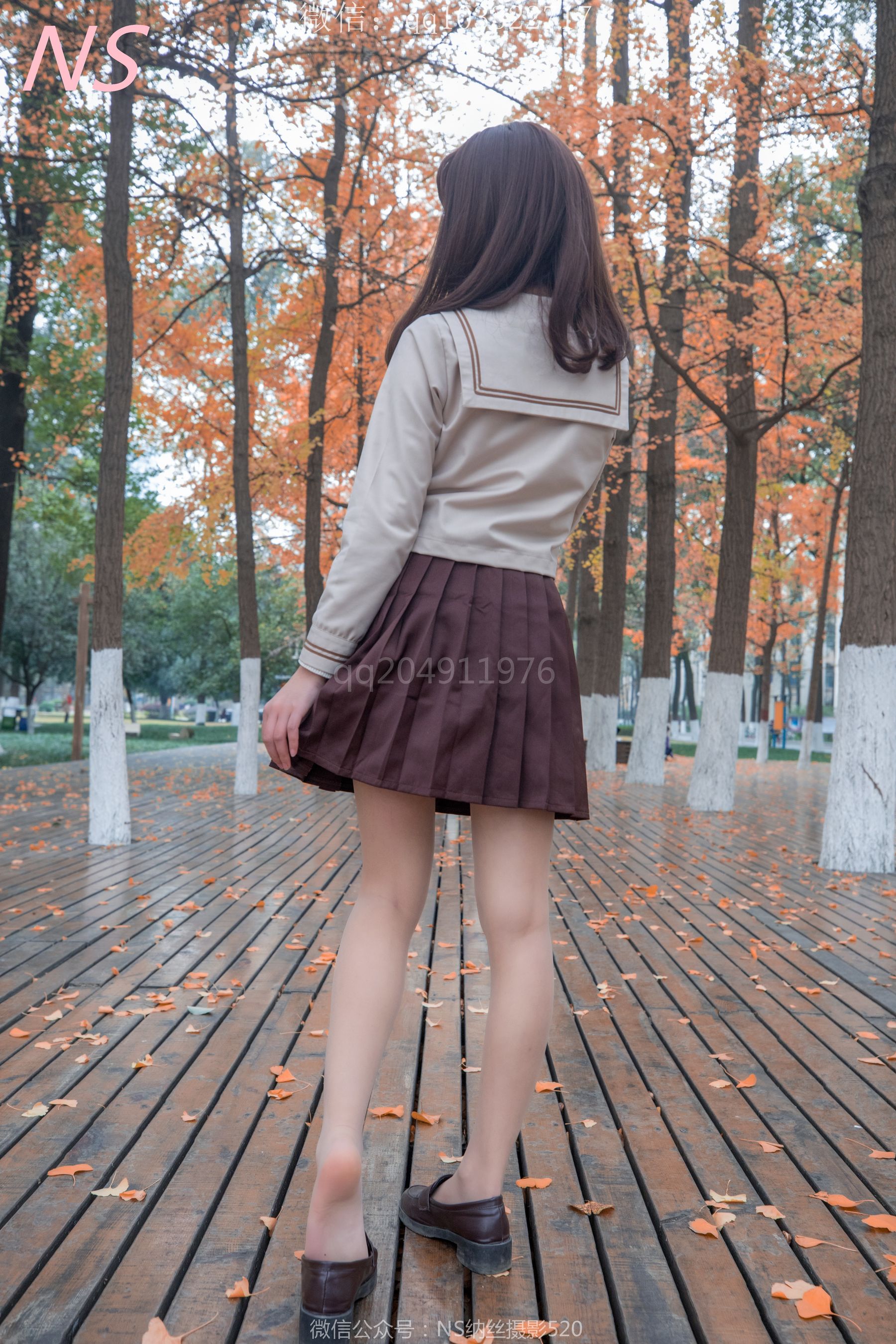 [纳丝摄影]  枫之少女 白丝肉丝萌萌哒的枫