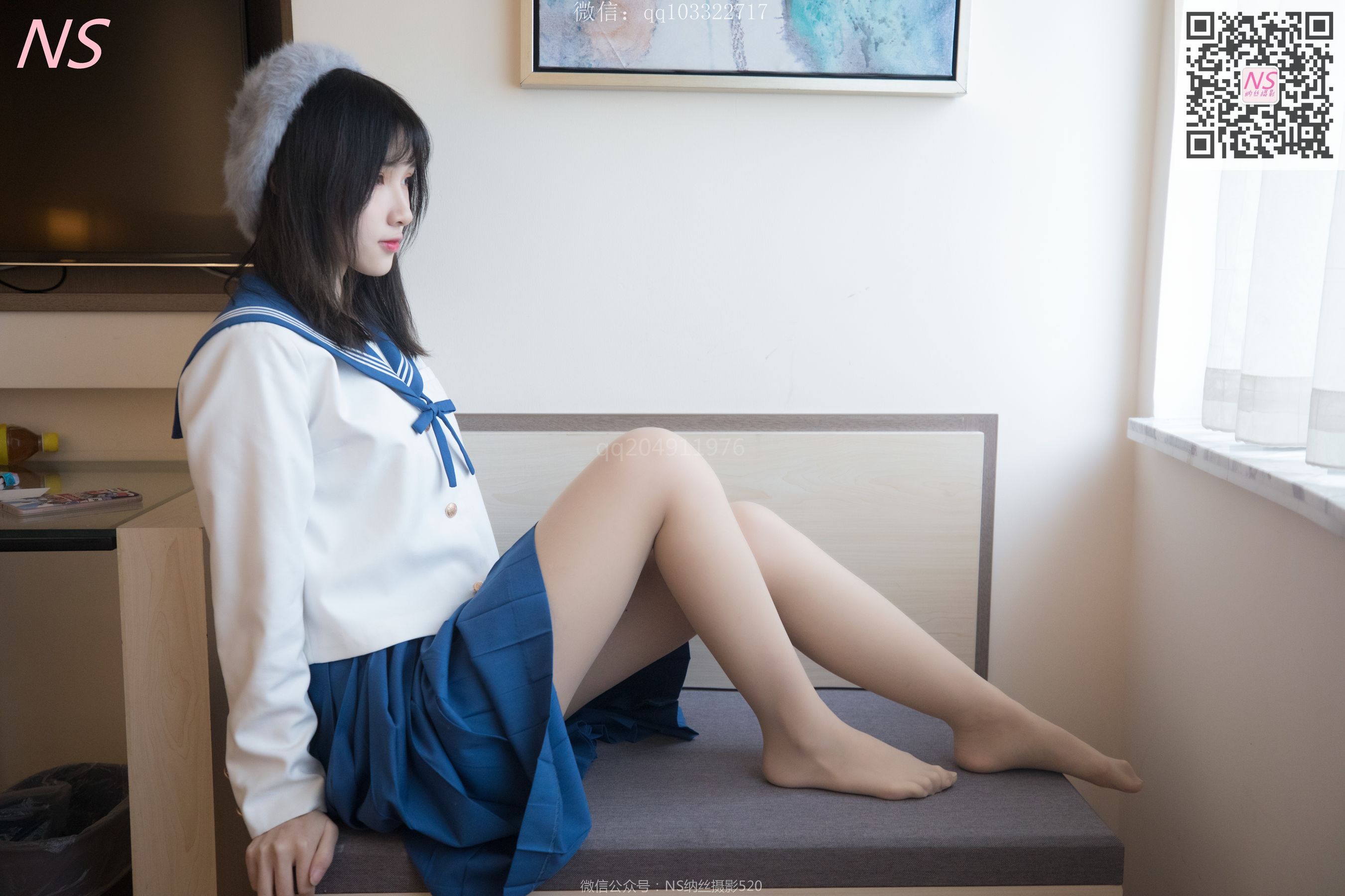 [纳丝摄影]  楚楚 楚楚动人的丝袜少女