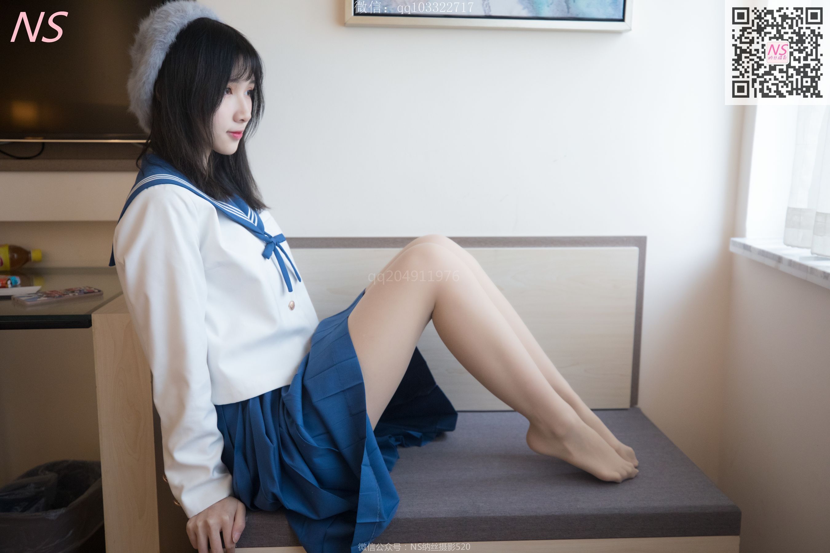 [纳丝摄影]  楚楚 楚楚动人的丝袜少女
