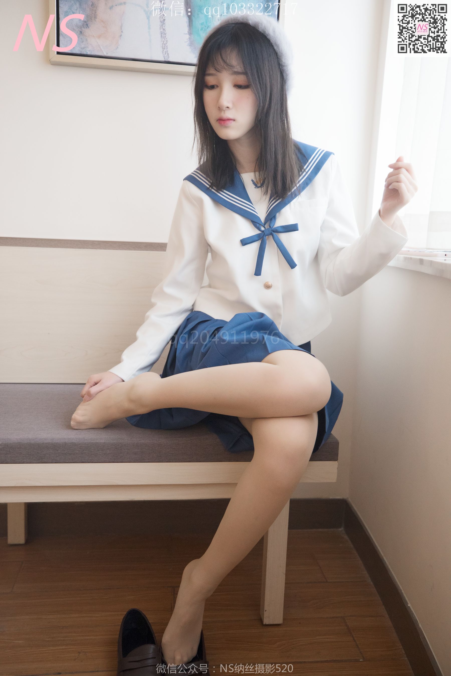 [纳丝摄影]  楚楚 楚楚动人的丝袜少女