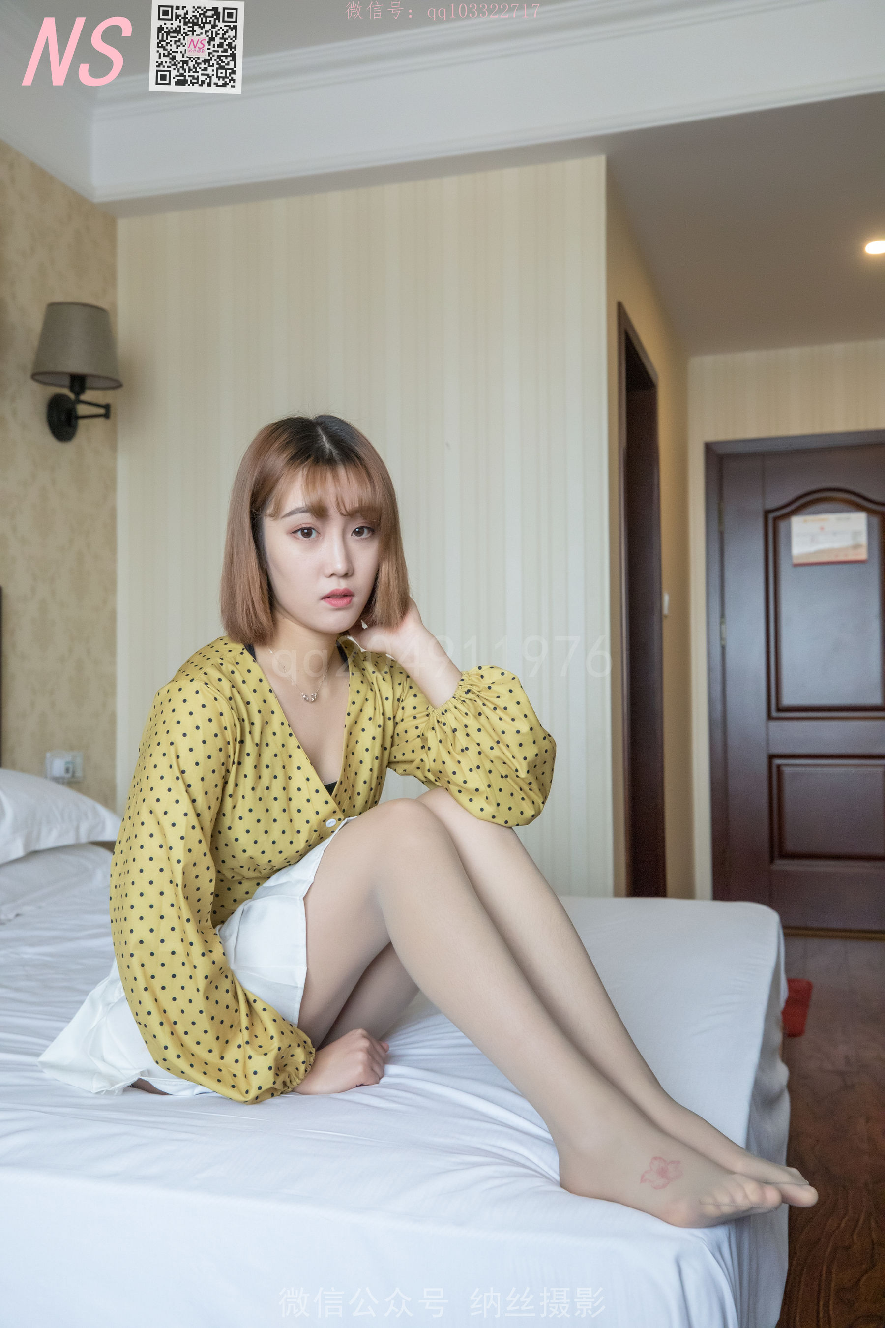 [纳丝摄影]  琴子 灰色丝袜领域
