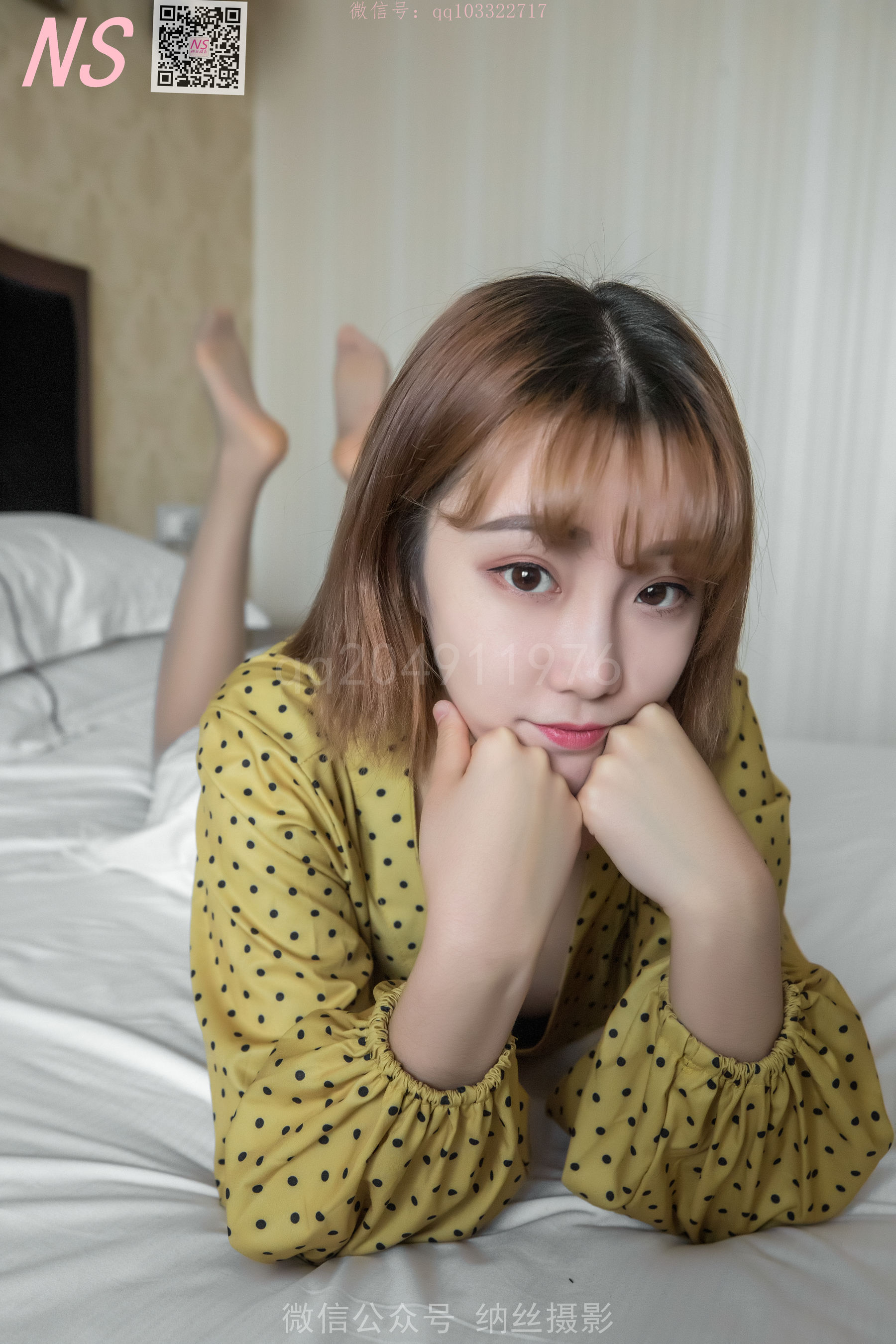 [纳丝摄影]  琴子 灰色丝袜领域