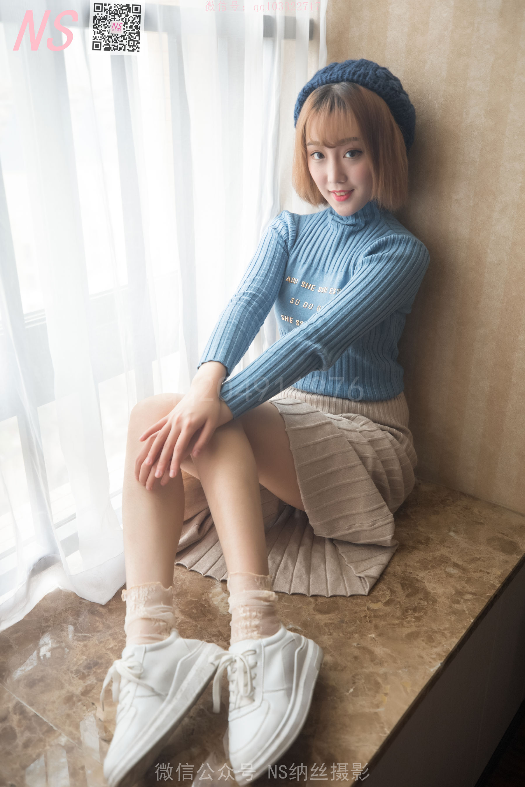[纳丝摄影]  琴子 逆光短丝袜BY黑丝袜