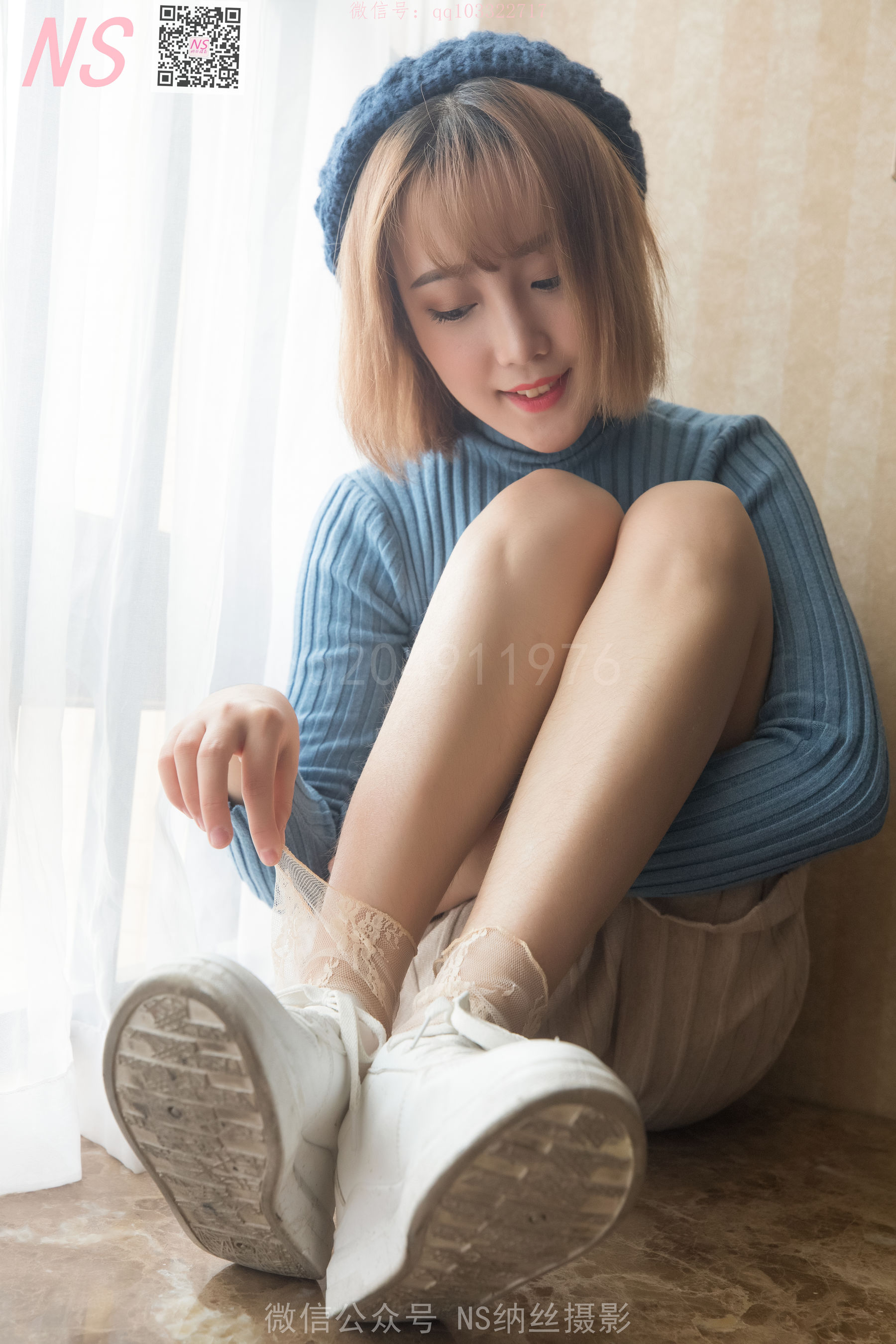 [纳丝摄影]  琴子 逆光短丝袜BY黑丝袜