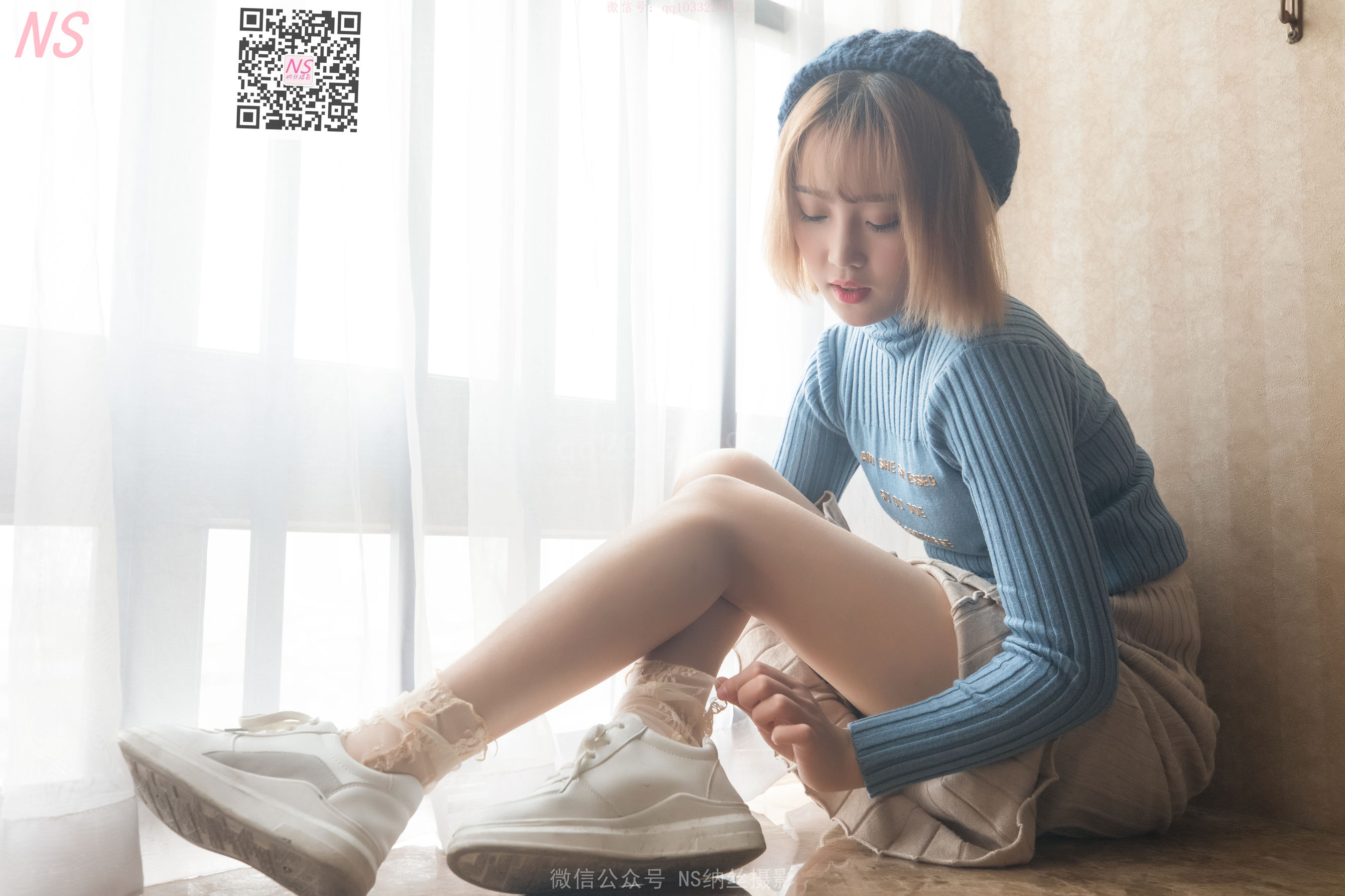 [纳丝摄影]  琴子 逆光短丝袜BY黑丝袜